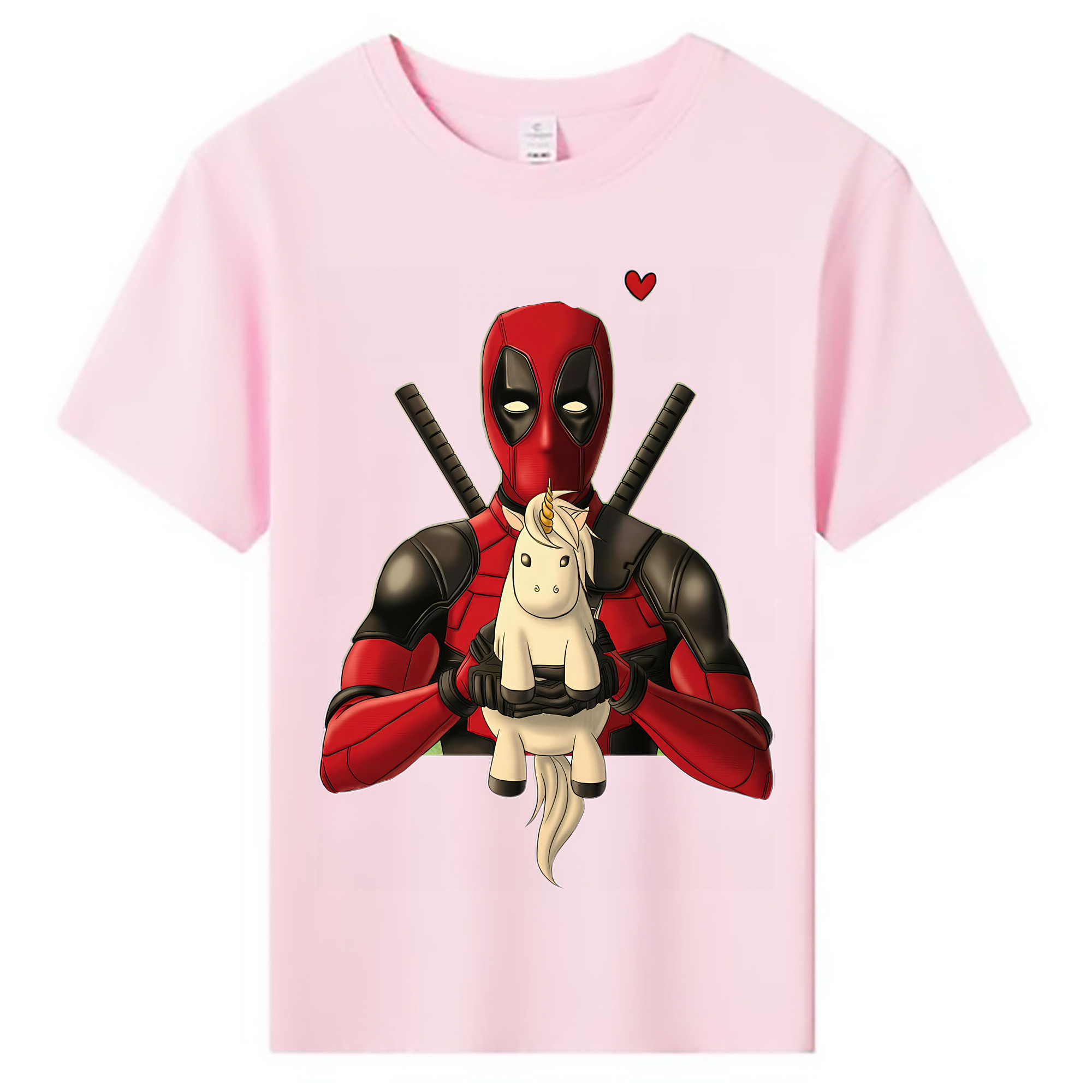 （画像用） Deadpool デッドプール 綿100％キッズTシャツ（フロントプリント）