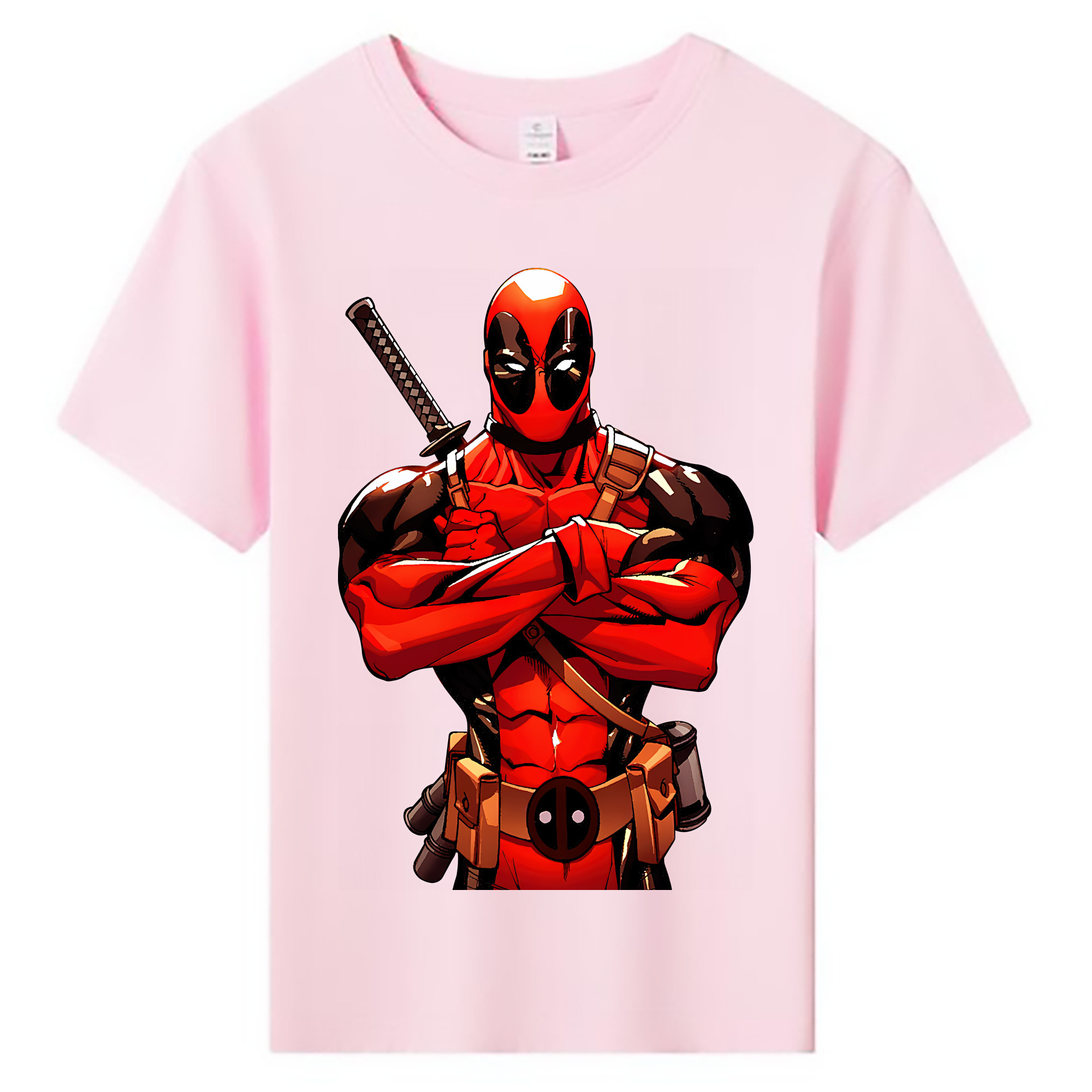 （画像用） Deadpool デッドプール 綿100％キッズTシャツ（フロントプリント）