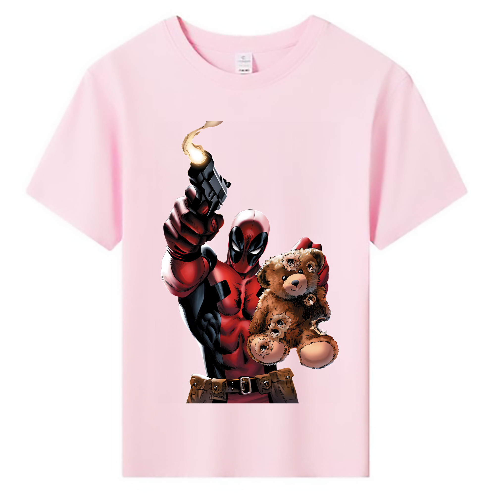 （画像用） Deadpool デッドプール 綿100％キッズTシャツ（フロントプリント）