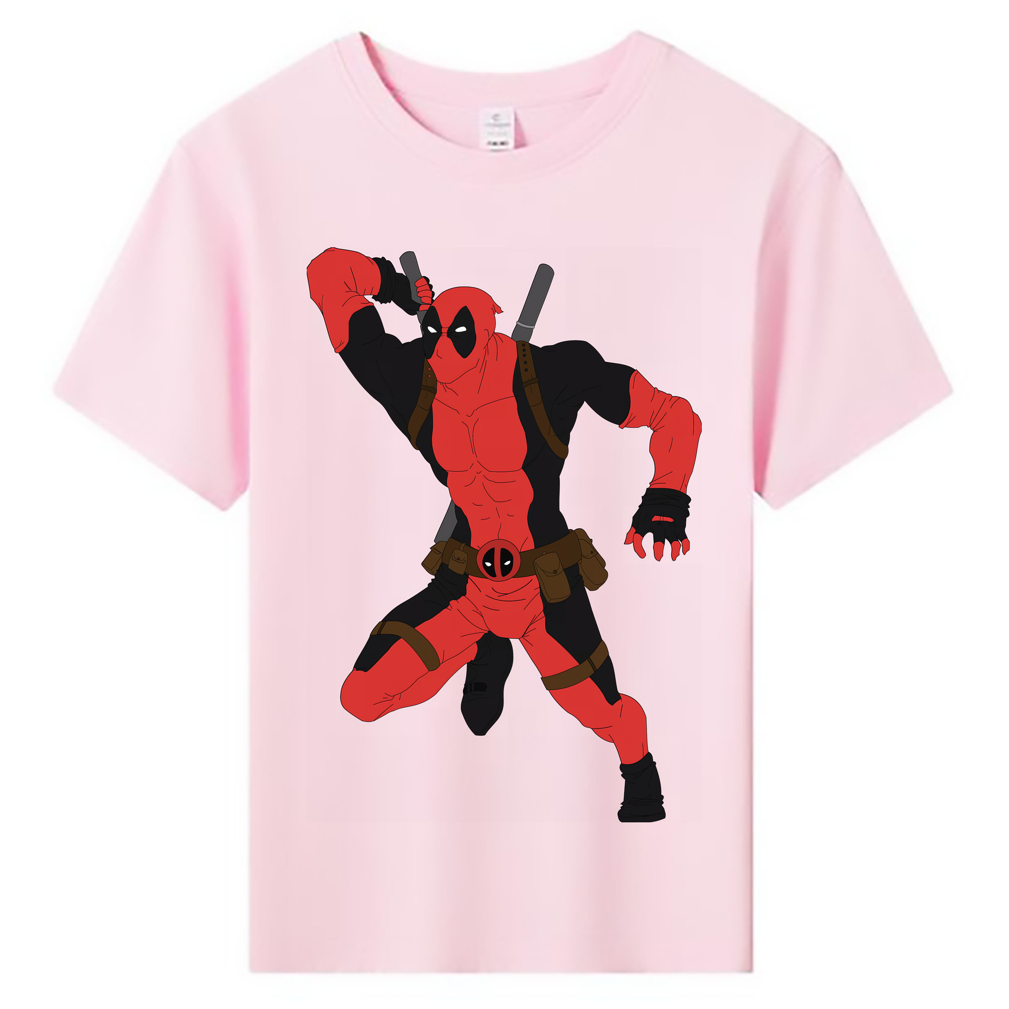 （画像用） Deadpool デッドプール 綿100％キッズTシャツ（フロントプリント）