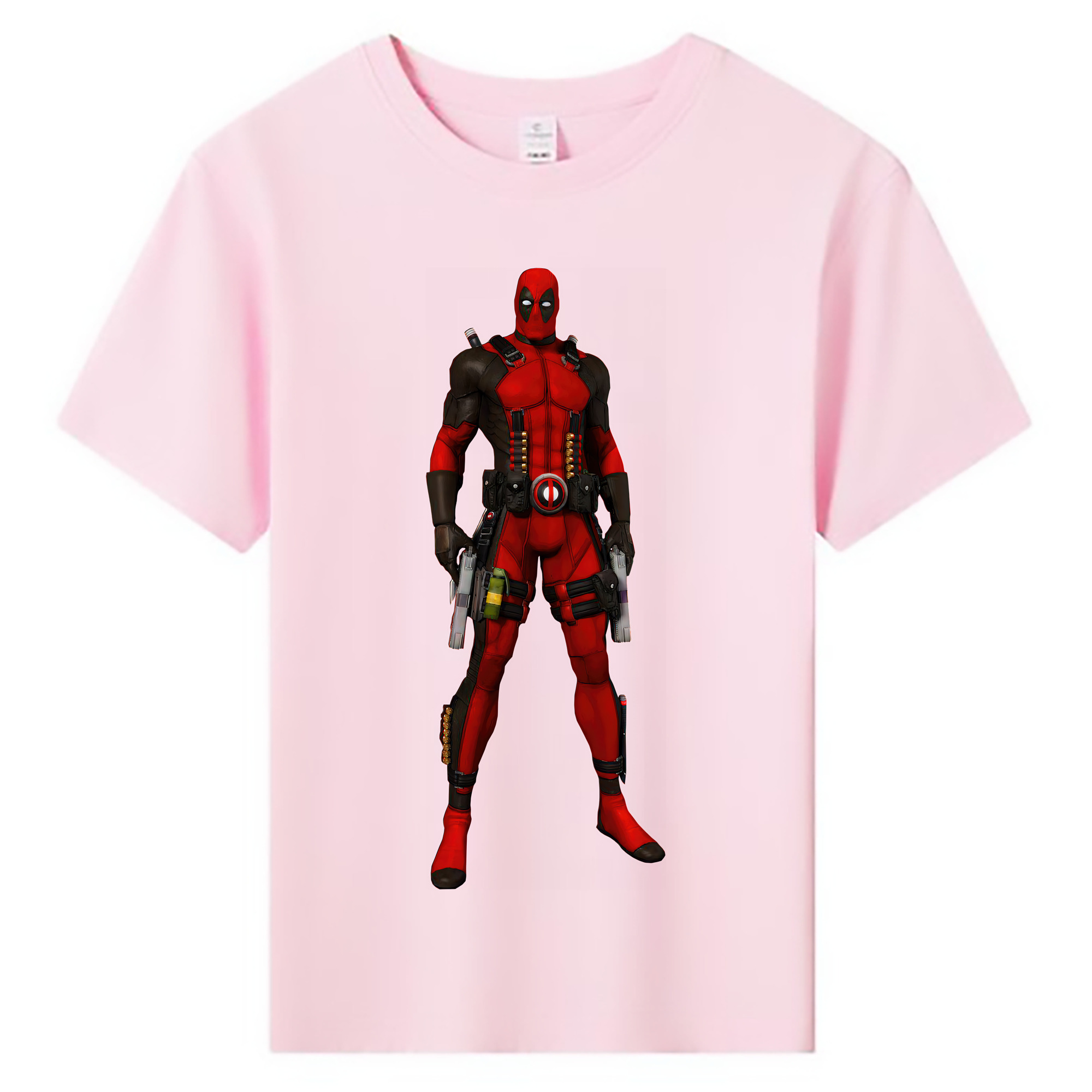 （画像用） Deadpool デッドプール 綿100％キッズTシャツ（フロントプリント）