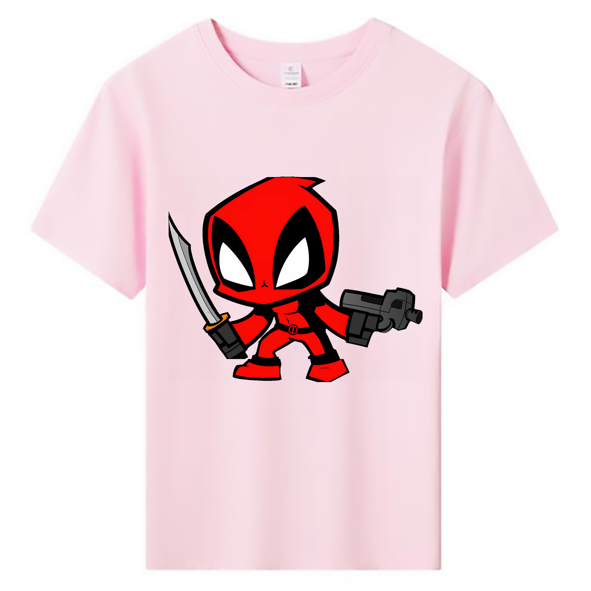 （画像用） Deadpool デッドプール 綿100％キッズTシャツ（フロントプリント）