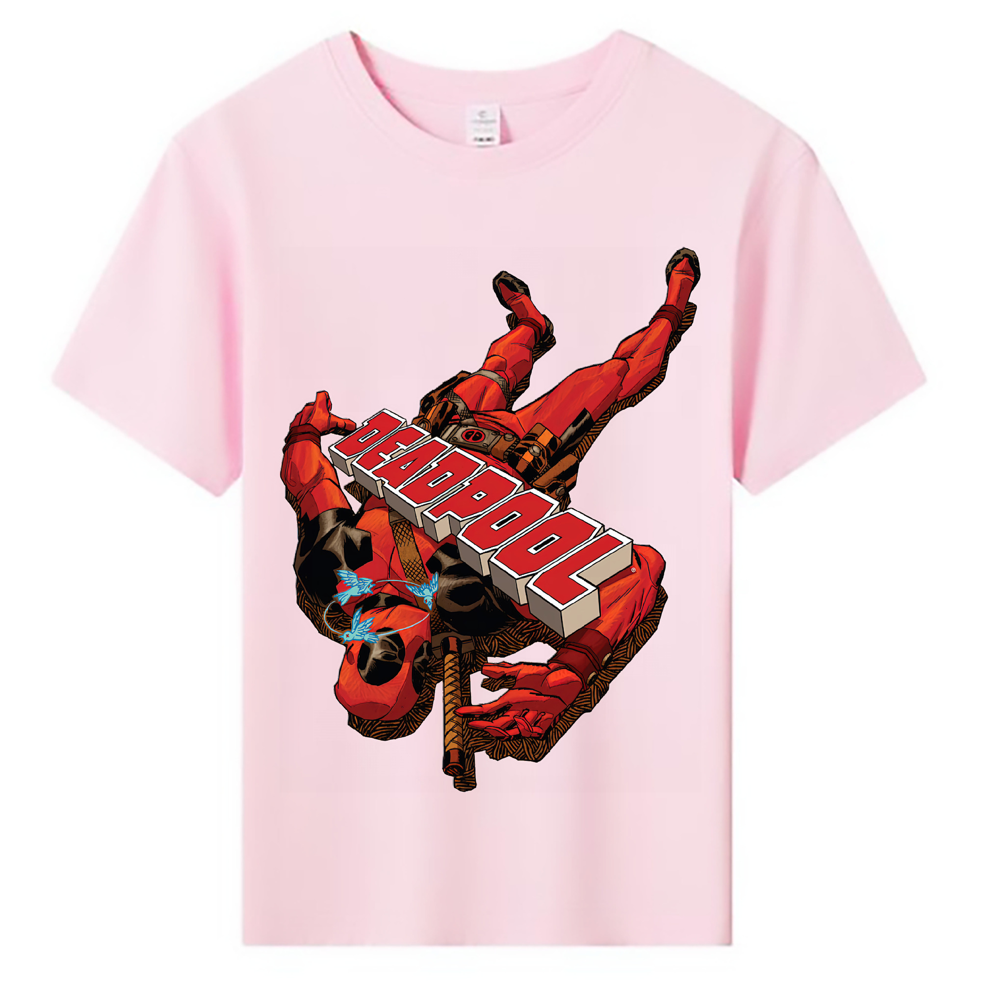 （画像用） Deadpool デッドプール 綿100％キッズTシャツ（フロントプリント）