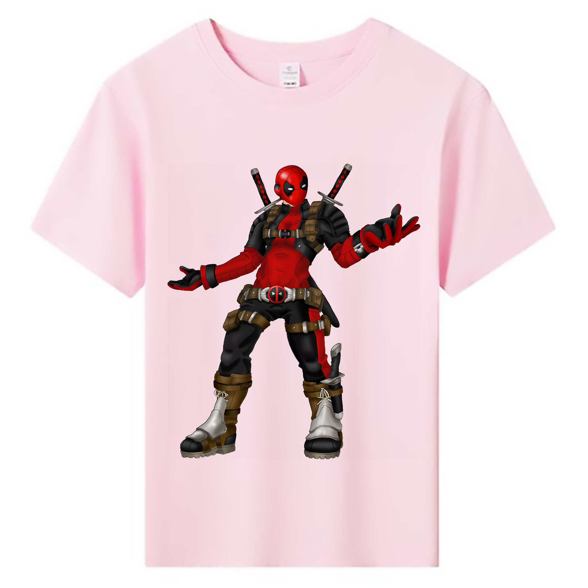 （画像用） Deadpool デッドプール 綿100％キッズTシャツ（フロントプリント）