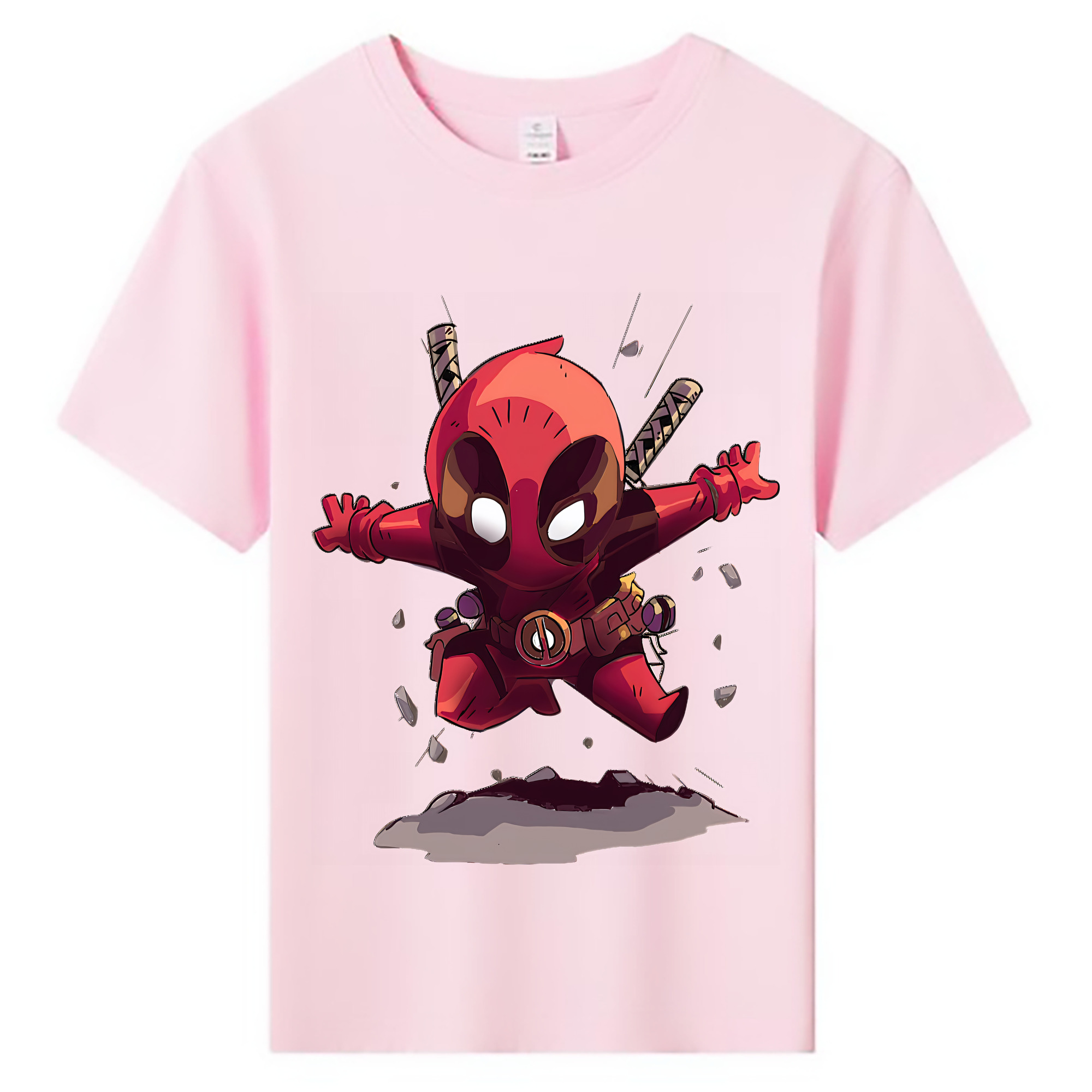 （画像用） Deadpool デッドプール 綿100％キッズTシャツ（フロントプリント）