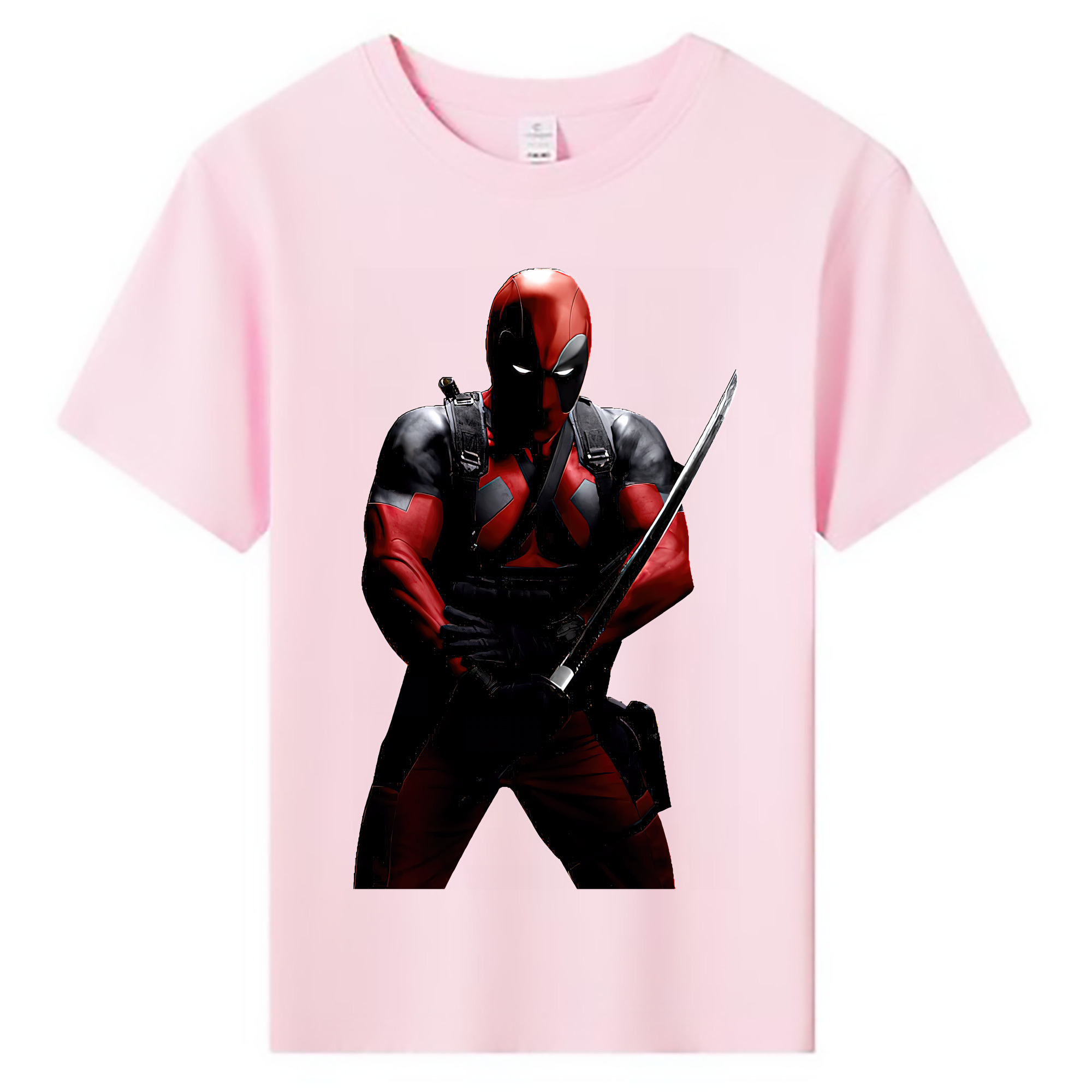 （画像用） Deadpool デッドプール 綿100％キッズTシャツ（フロントプリント）
