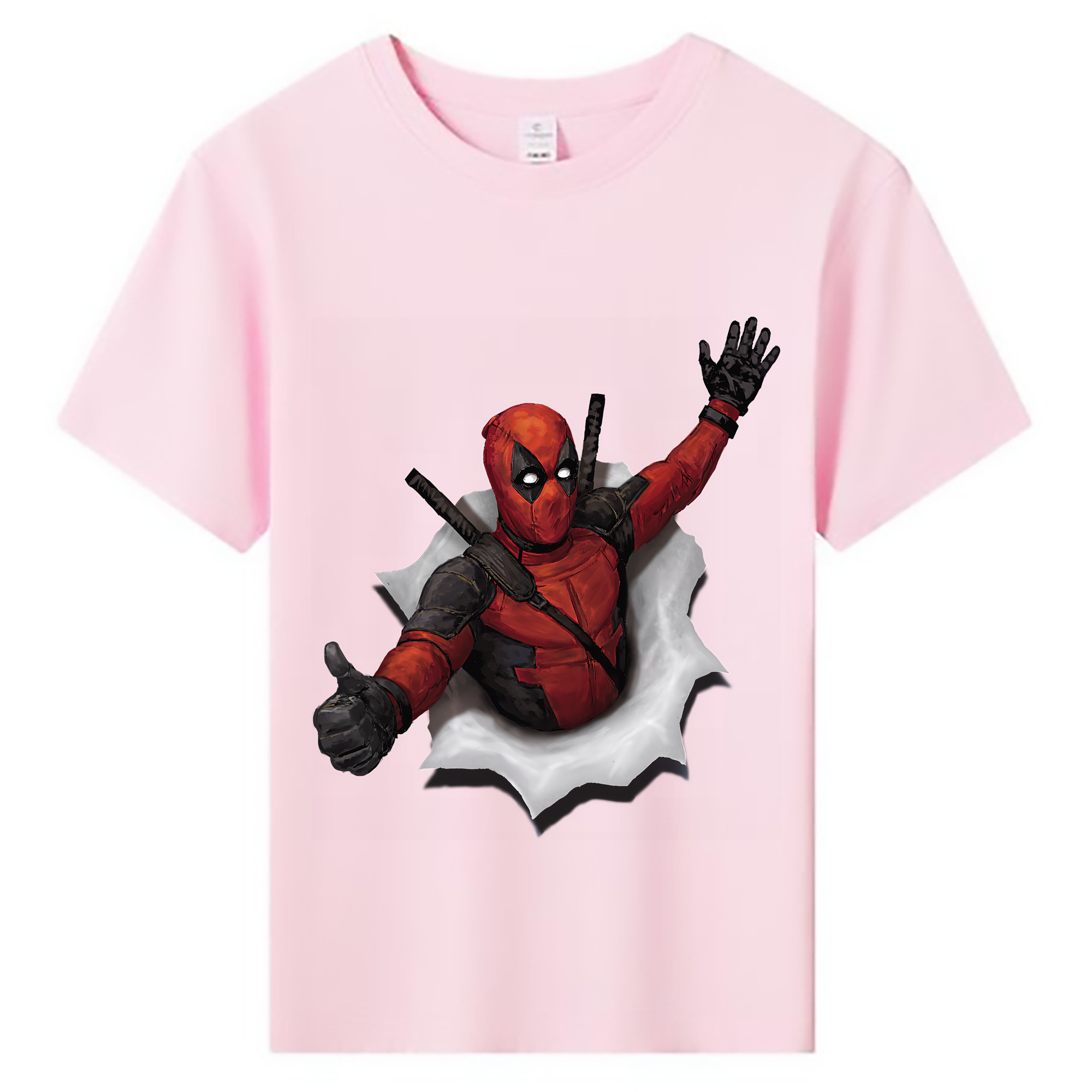 （画像用） Deadpool デッドプール 綿100％キッズTシャツ（フロントプリント）