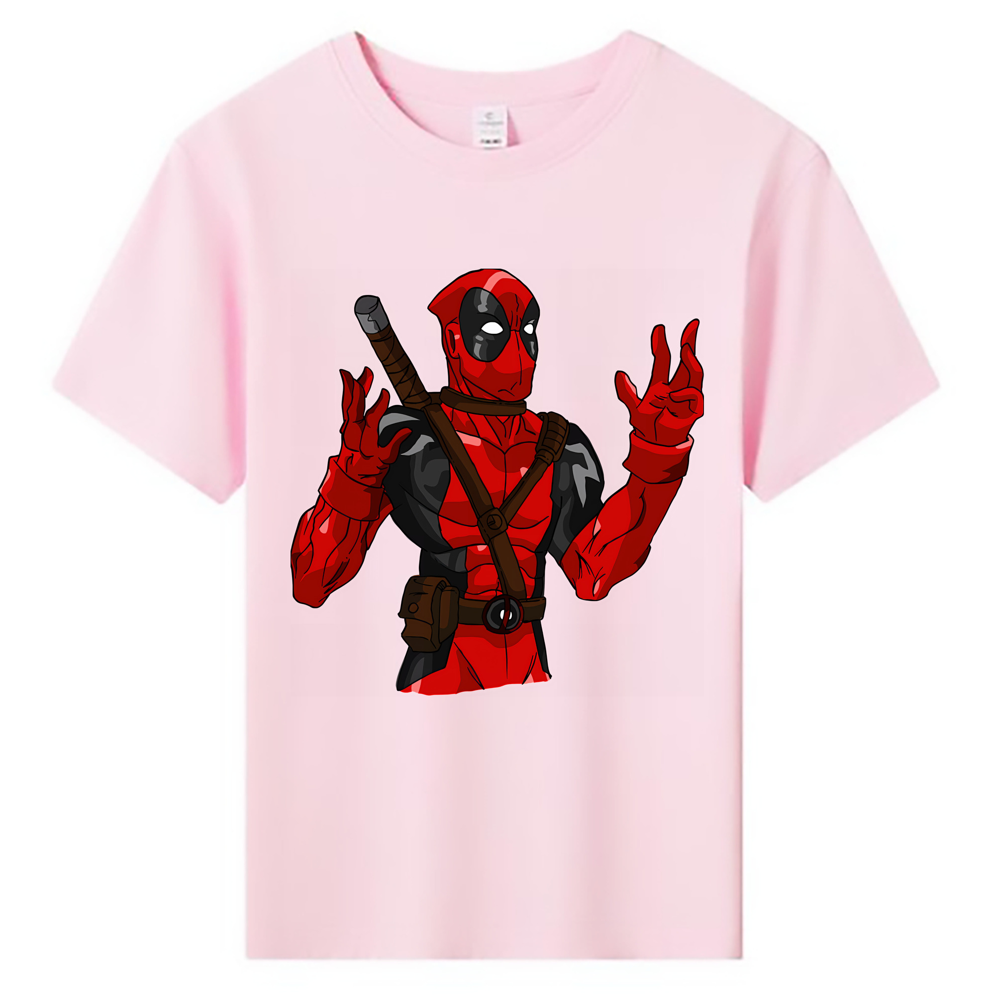 （画像用） Deadpool デッドプール 綿100％キッズTシャツ（フロントプリント）