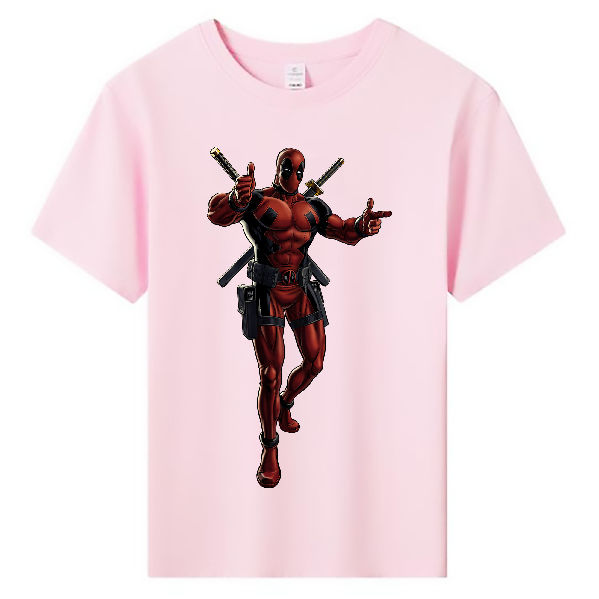 （画像用） Deadpool デッドプール 綿100％キッズTシャツ（フロントプリント）