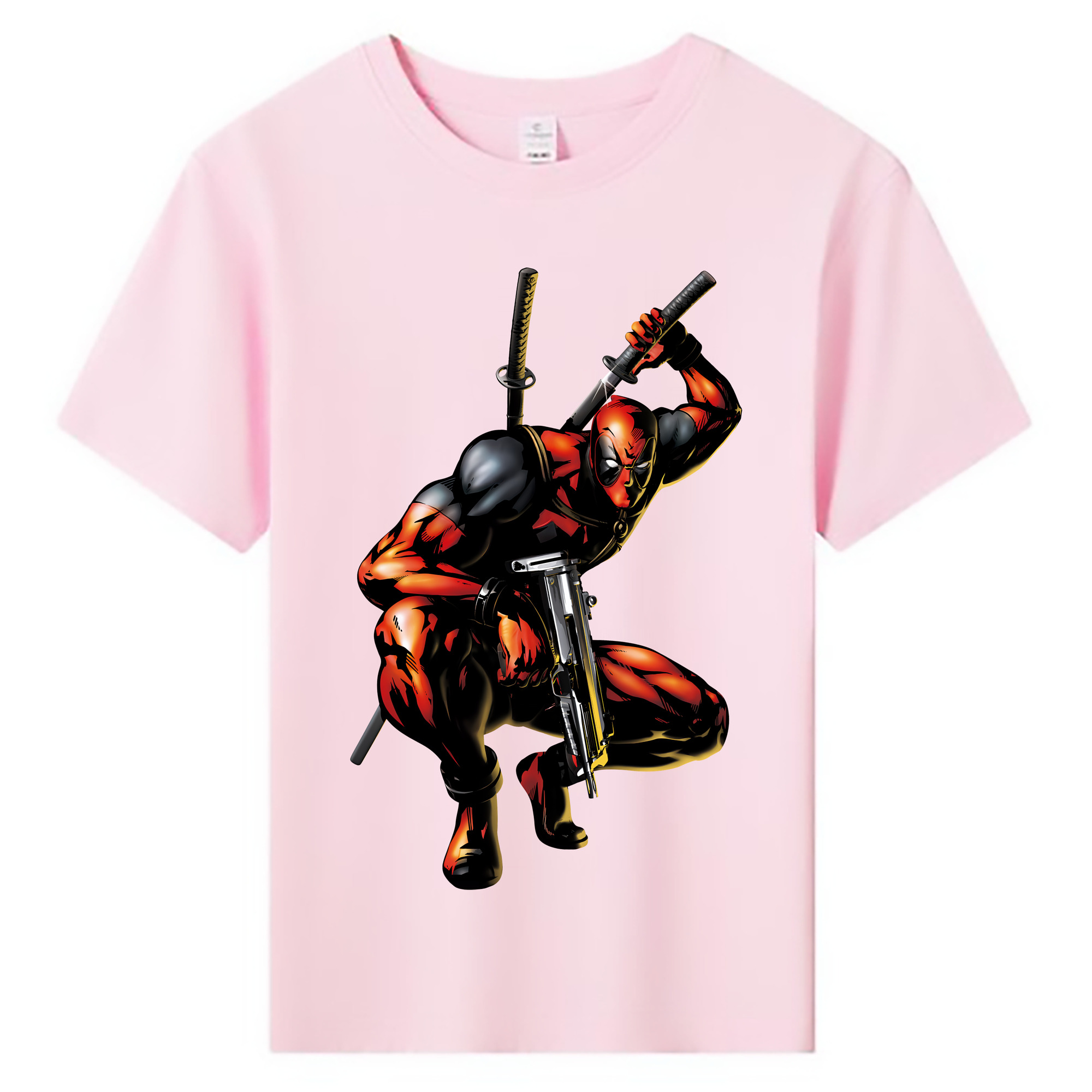 （画像用） Deadpool デッドプール 綿100％キッズTシャツ（フロントプリント）