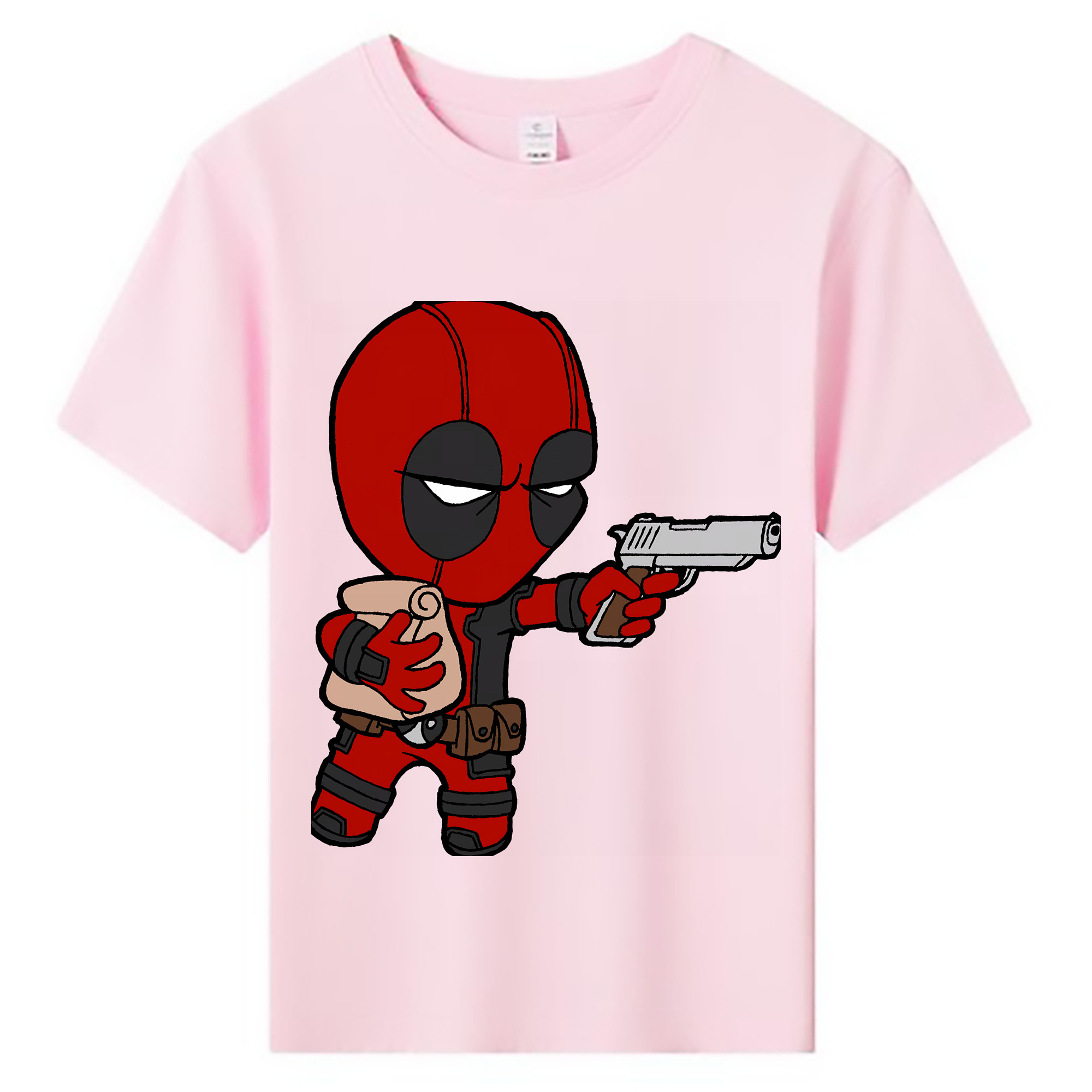 （画像用） Deadpool デッドプール 綿100％キッズTシャツ（フロントプリント）