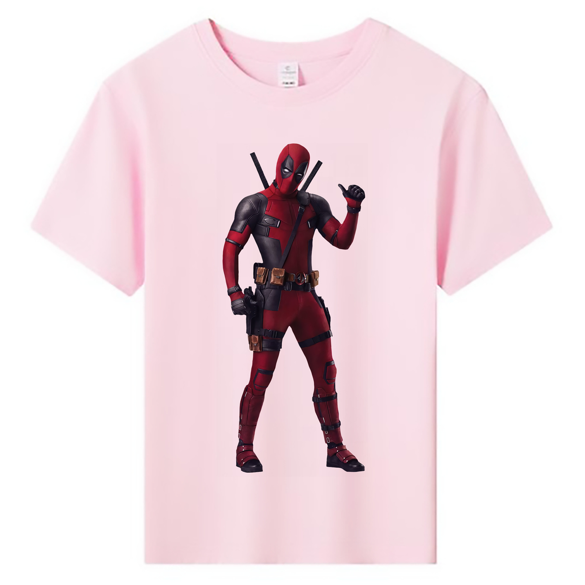 （画像用） Deadpool デッドプール 綿100％キッズTシャツ（フロントプリント）