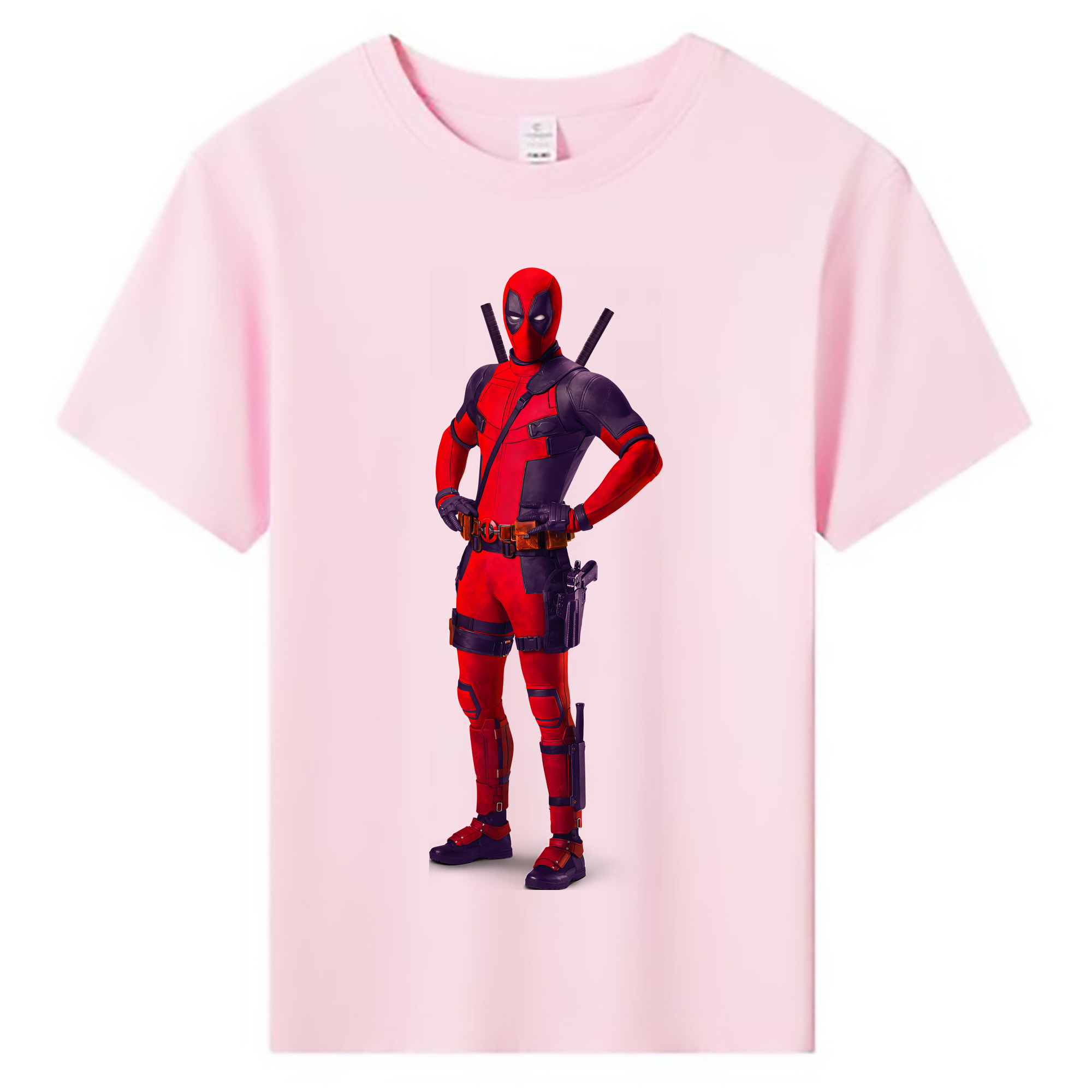 （画像用） Deadpool デッドプール 綿100％キッズTシャツ（フロントプリント）