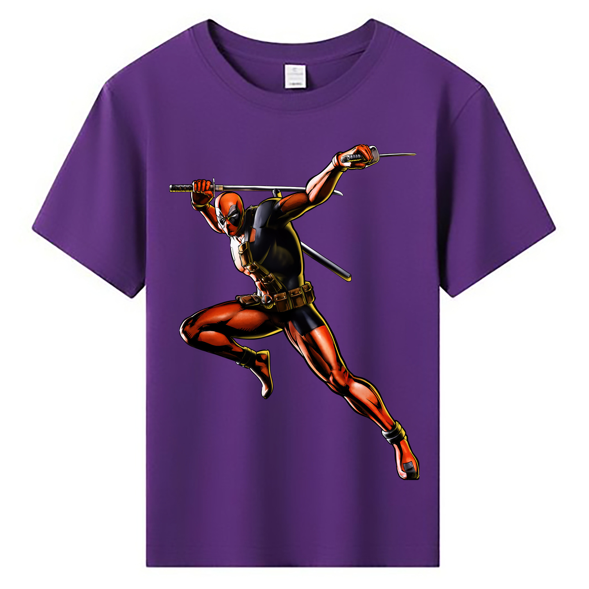 （画像用） Deadpool デッドプール 綿100％キッズTシャツ（フロントプリント）