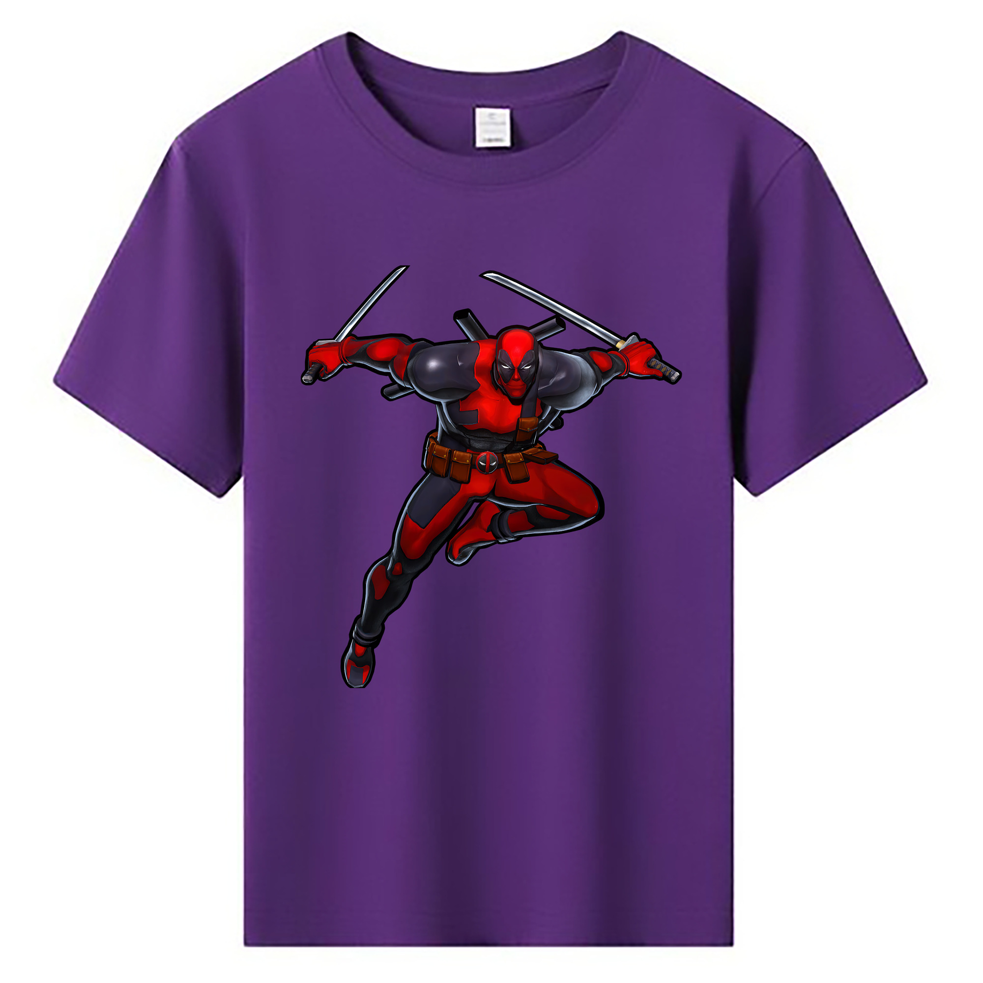 （画像用） Deadpool デッドプール 綿100％キッズTシャツ（フロントプリント）