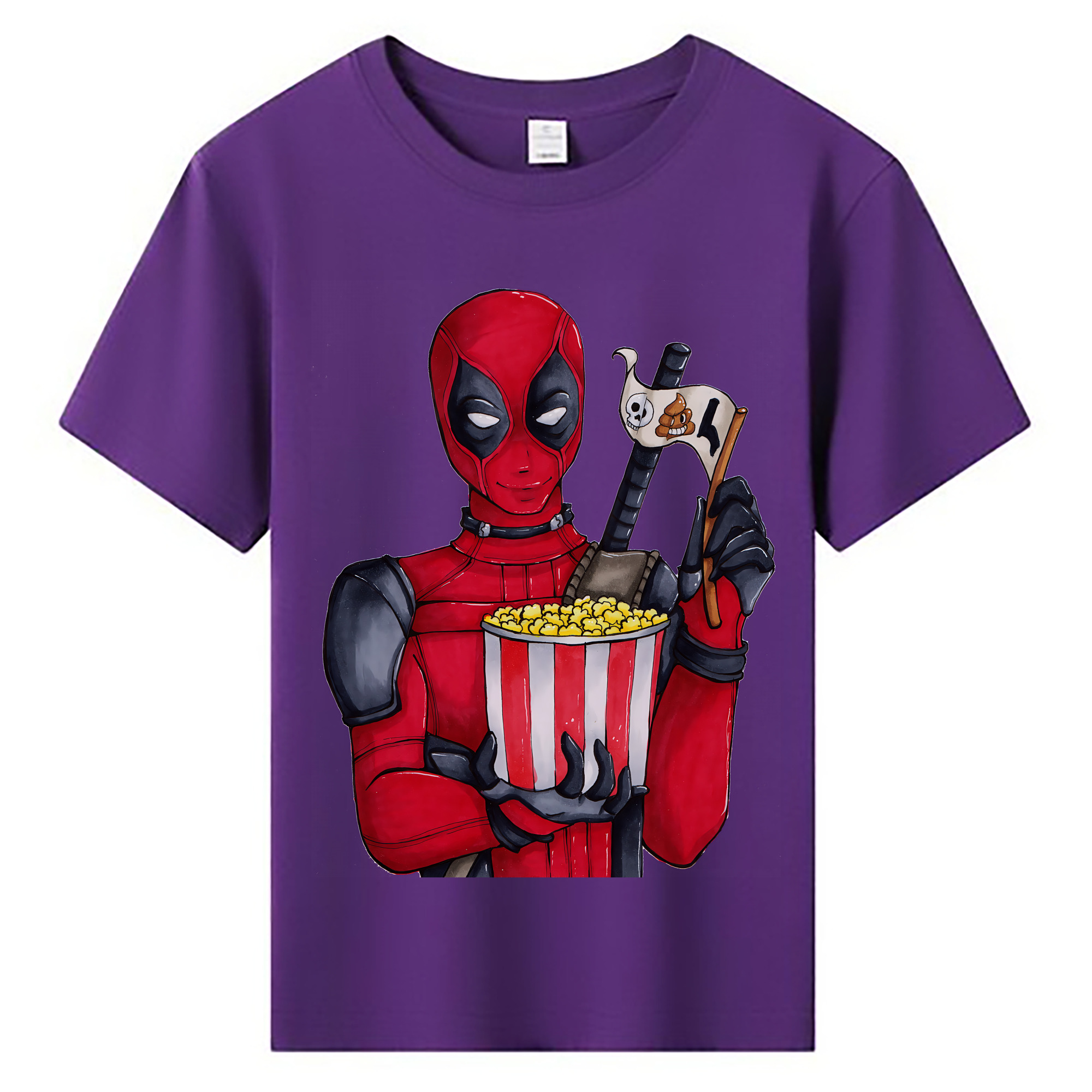 （画像用） Deadpool デッドプール 綿100％キッズTシャツ（フロントプリント）