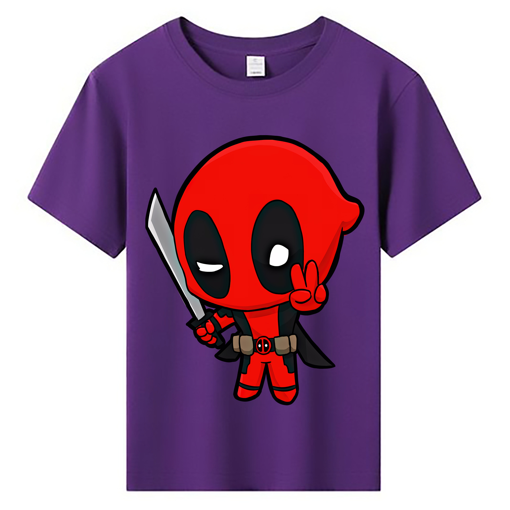 （画像用） Deadpool デッドプール 綿100％キッズTシャツ（フロントプリント）