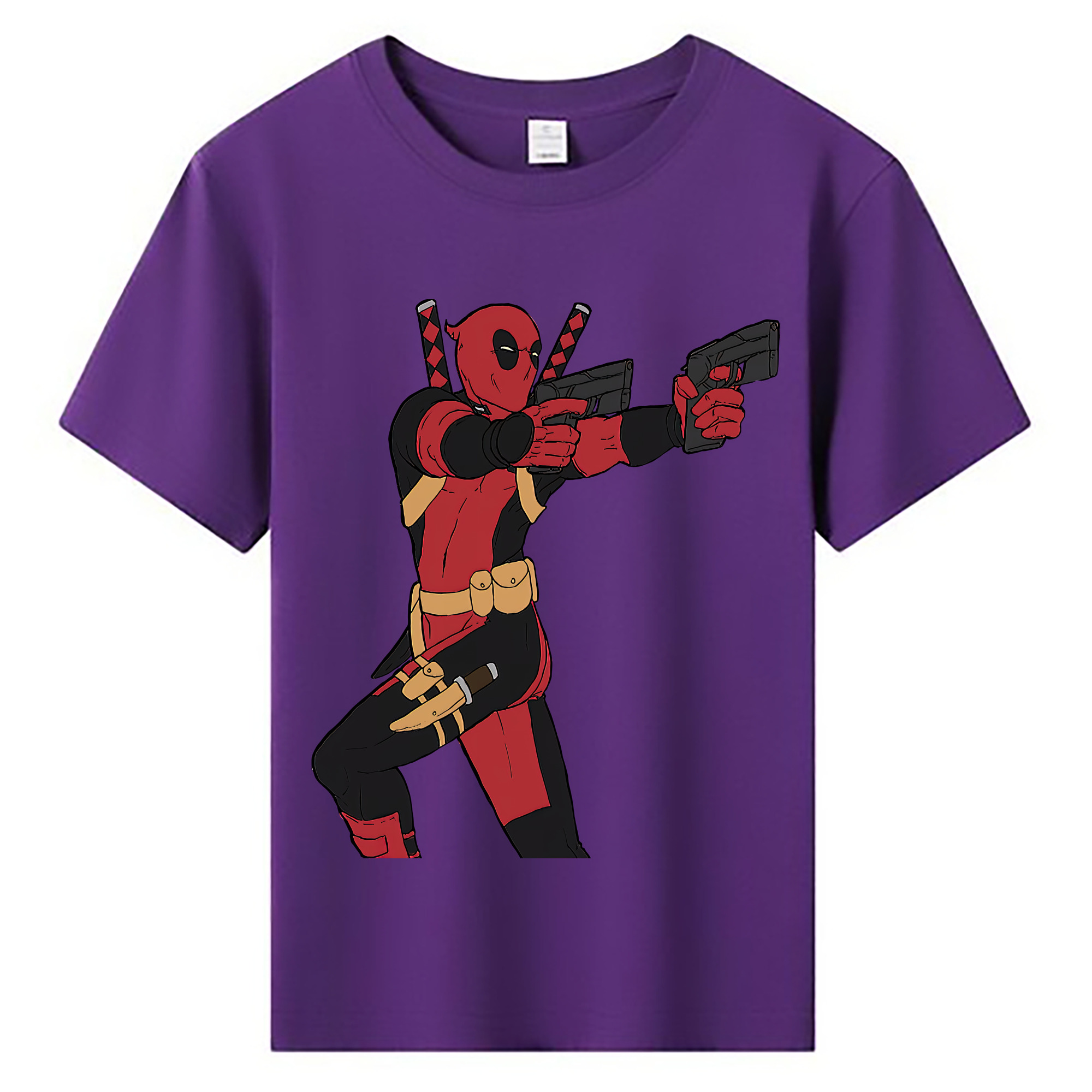 （画像用） Deadpool デッドプール 綿100％キッズTシャツ（フロントプリント）