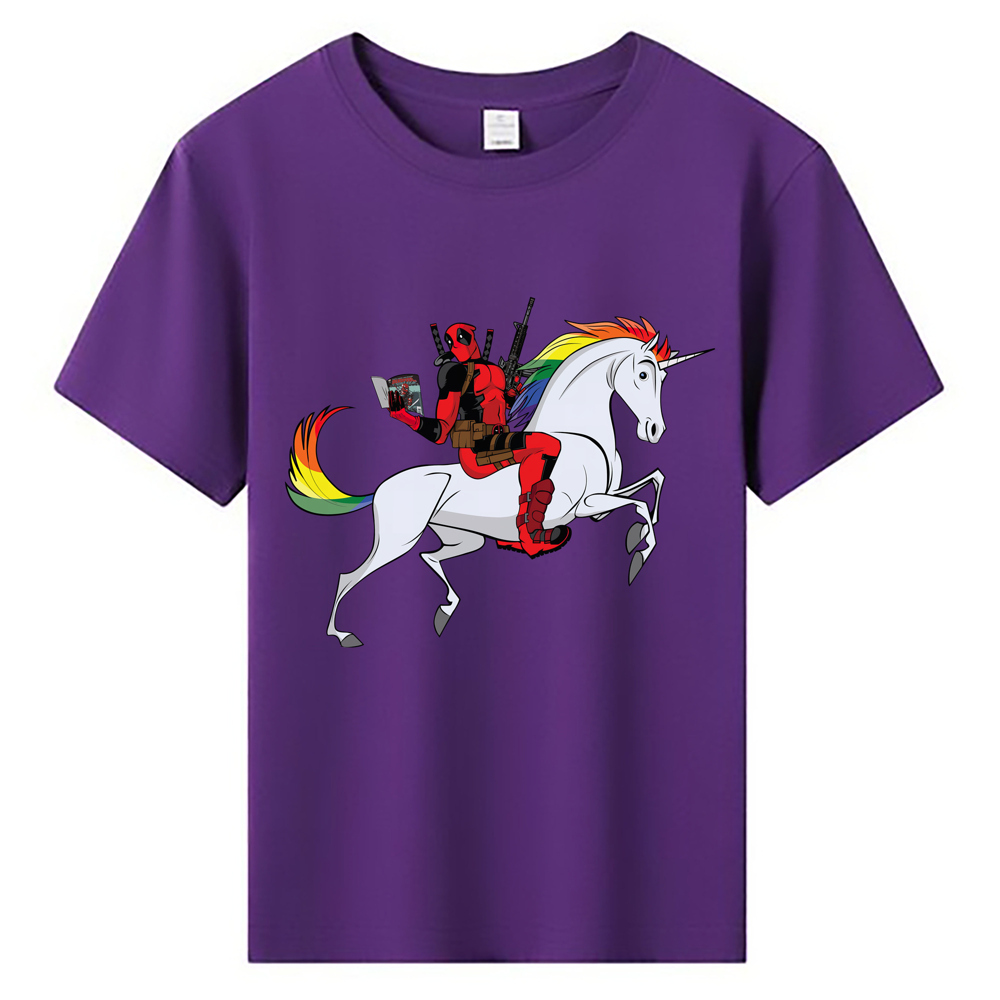 （画像用） Deadpool デッドプール 綿100％キッズTシャツ（フロントプリント）