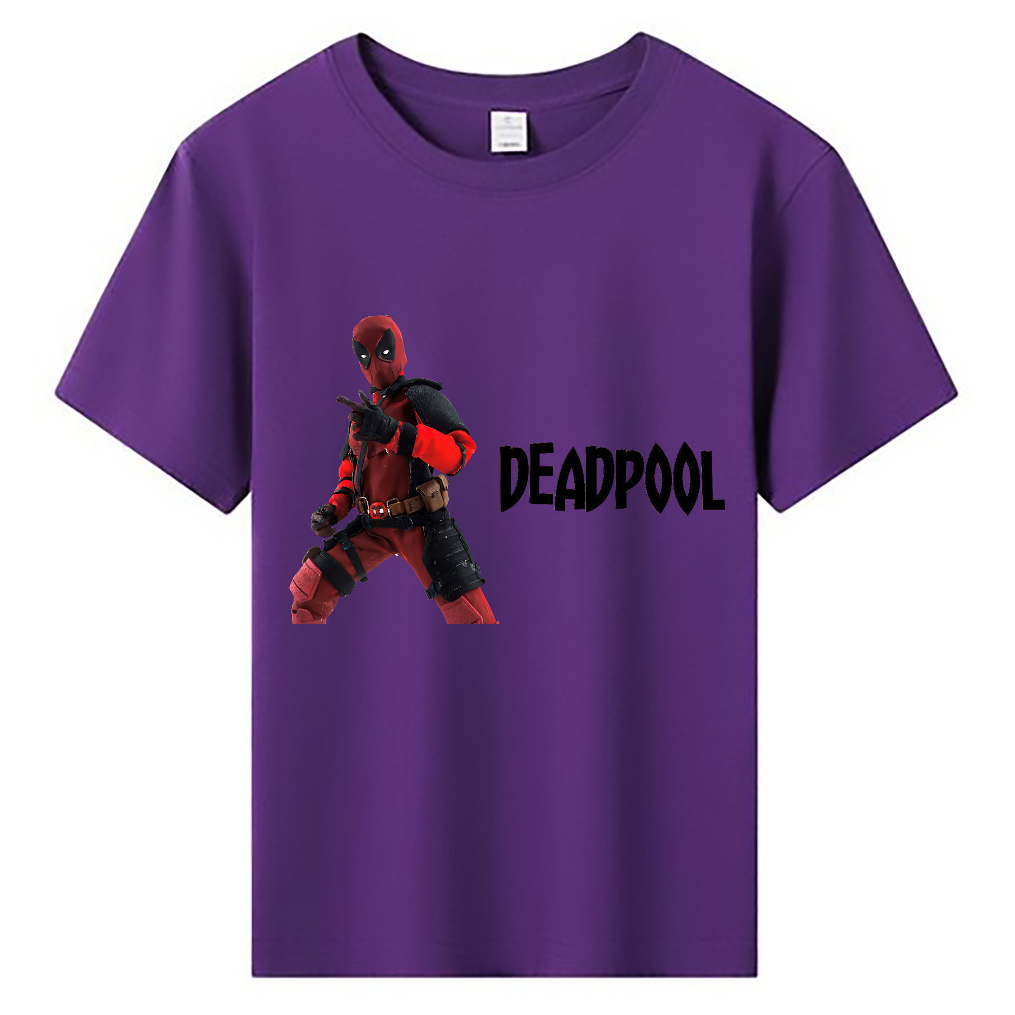 （画像用） Deadpool デッドプール 綿100％キッズTシャツ（フロントプリント）