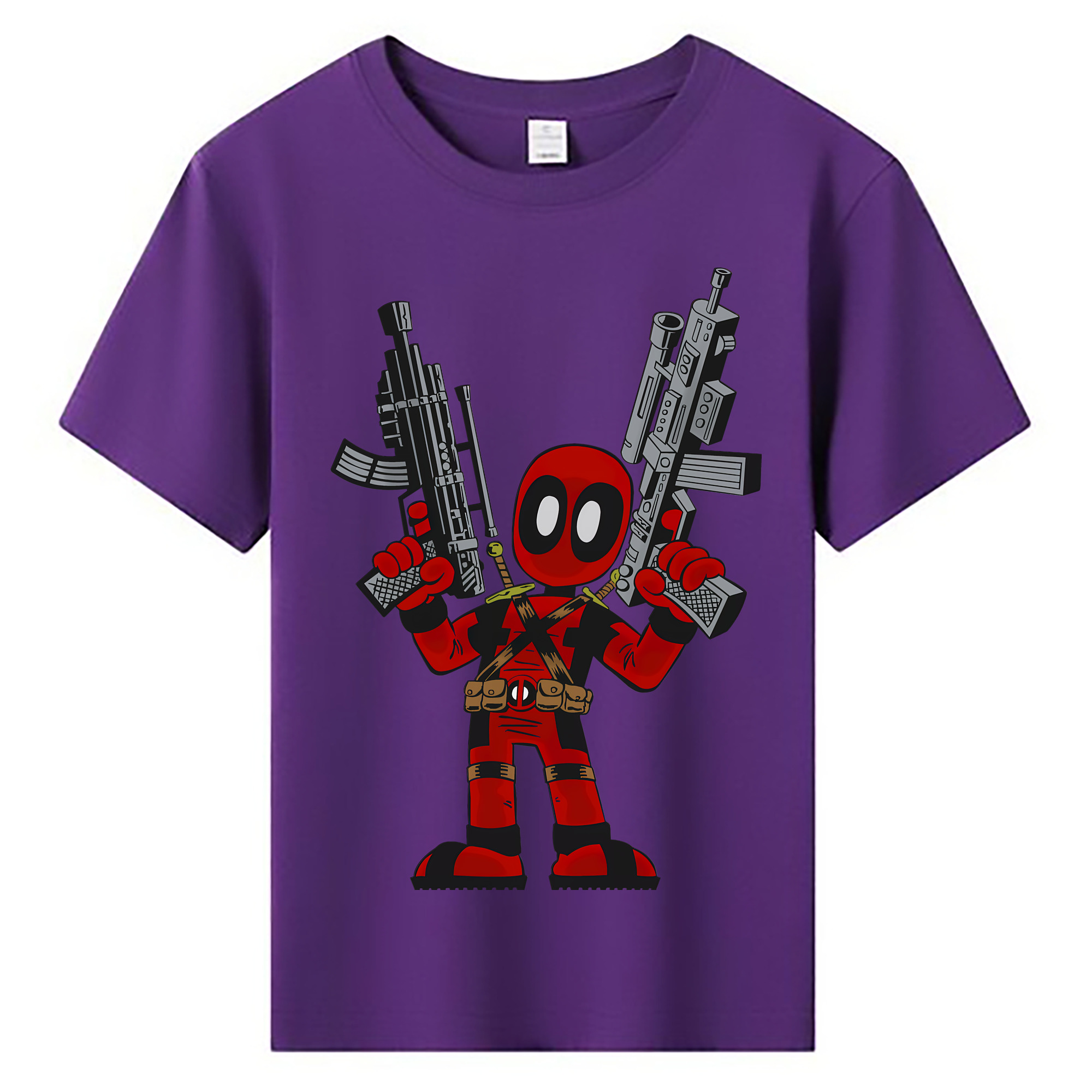 （画像用） Deadpool デッドプール 綿100％キッズTシャツ（フロントプリント）