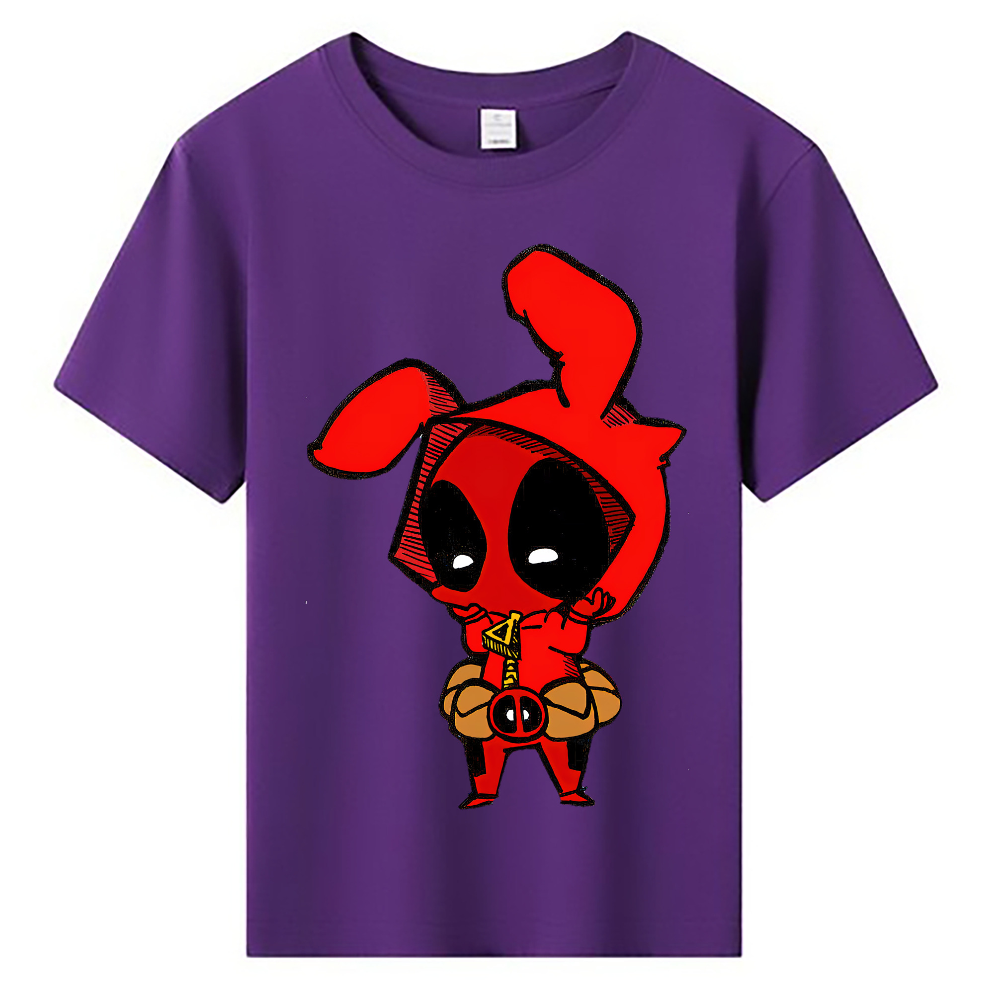 （画像用） Deadpool デッドプール 綿100％キッズTシャツ（フロントプリント）