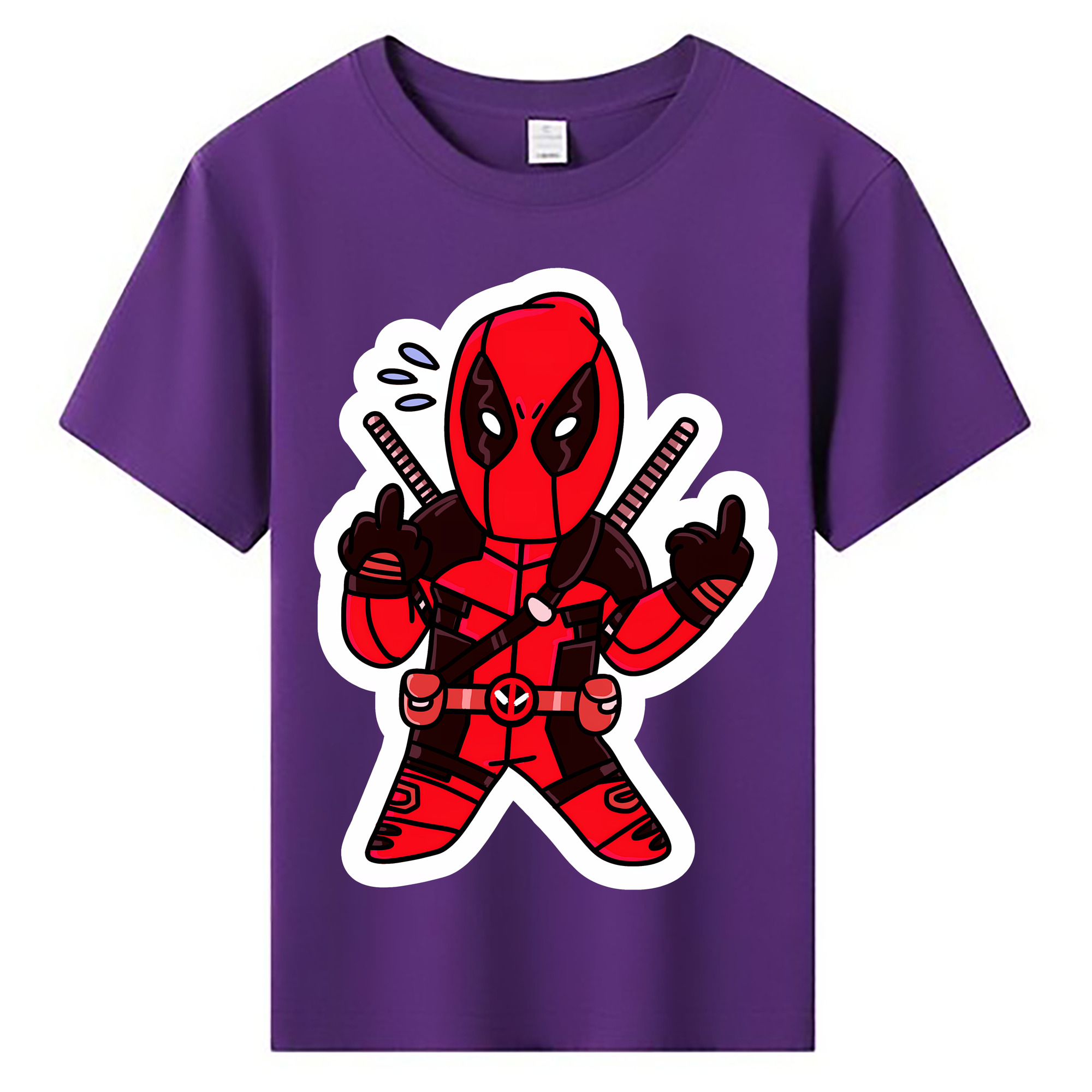 （画像用） Deadpool デッドプール 綿100％キッズTシャツ（フロントプリント）