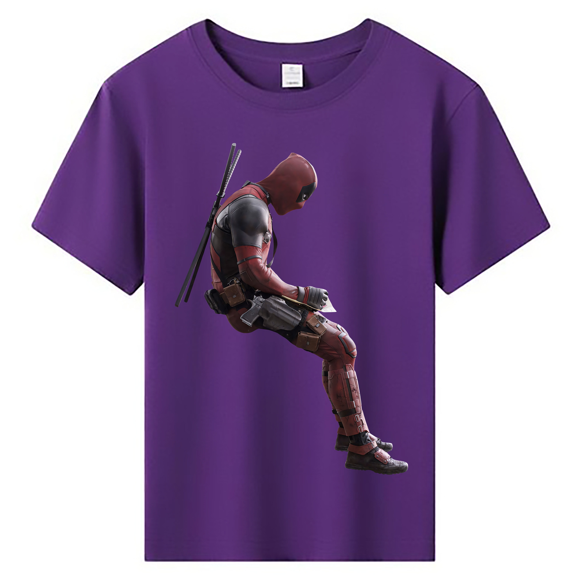 （画像用） Deadpool デッドプール 綿100％キッズTシャツ（フロントプリント）