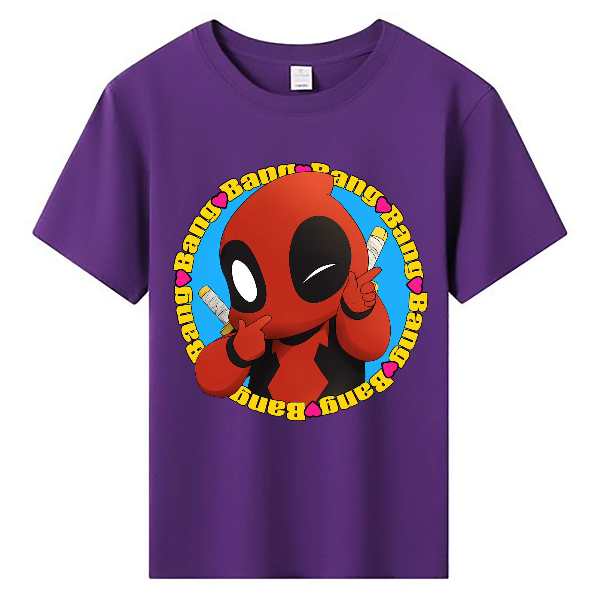 （画像用） Deadpool デッドプール 綿100％キッズTシャツ（フロントプリント）