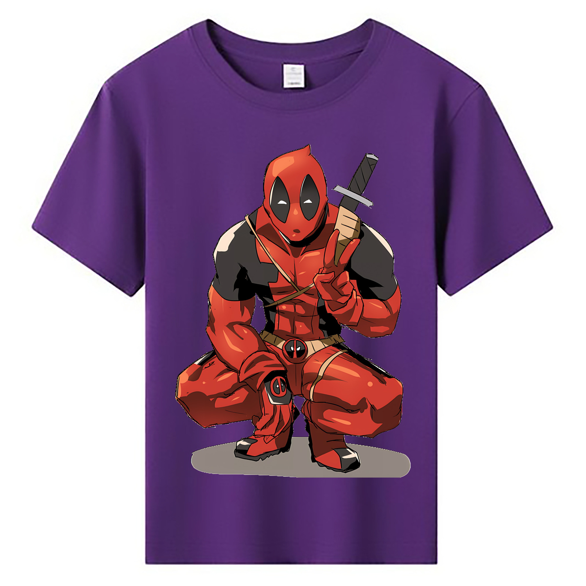 （画像用） Deadpool デッドプール 綿100％キッズTシャツ（フロントプリント）