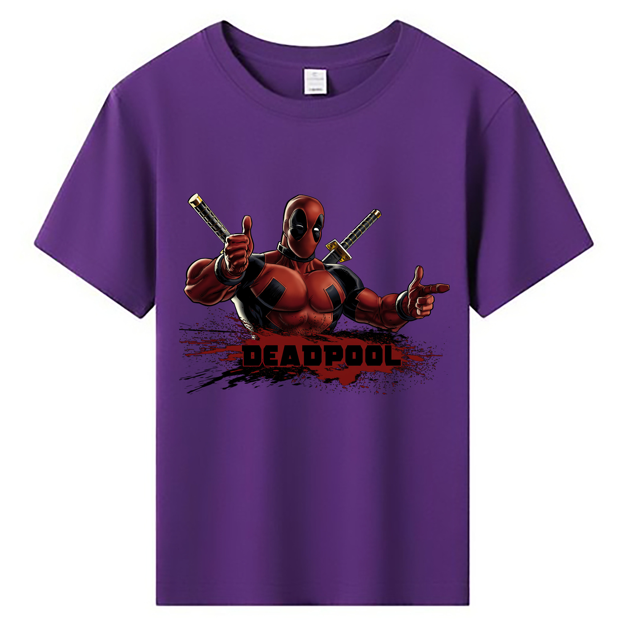 （画像用） Deadpool デッドプール 綿100％キッズTシャツ（フロントプリント）