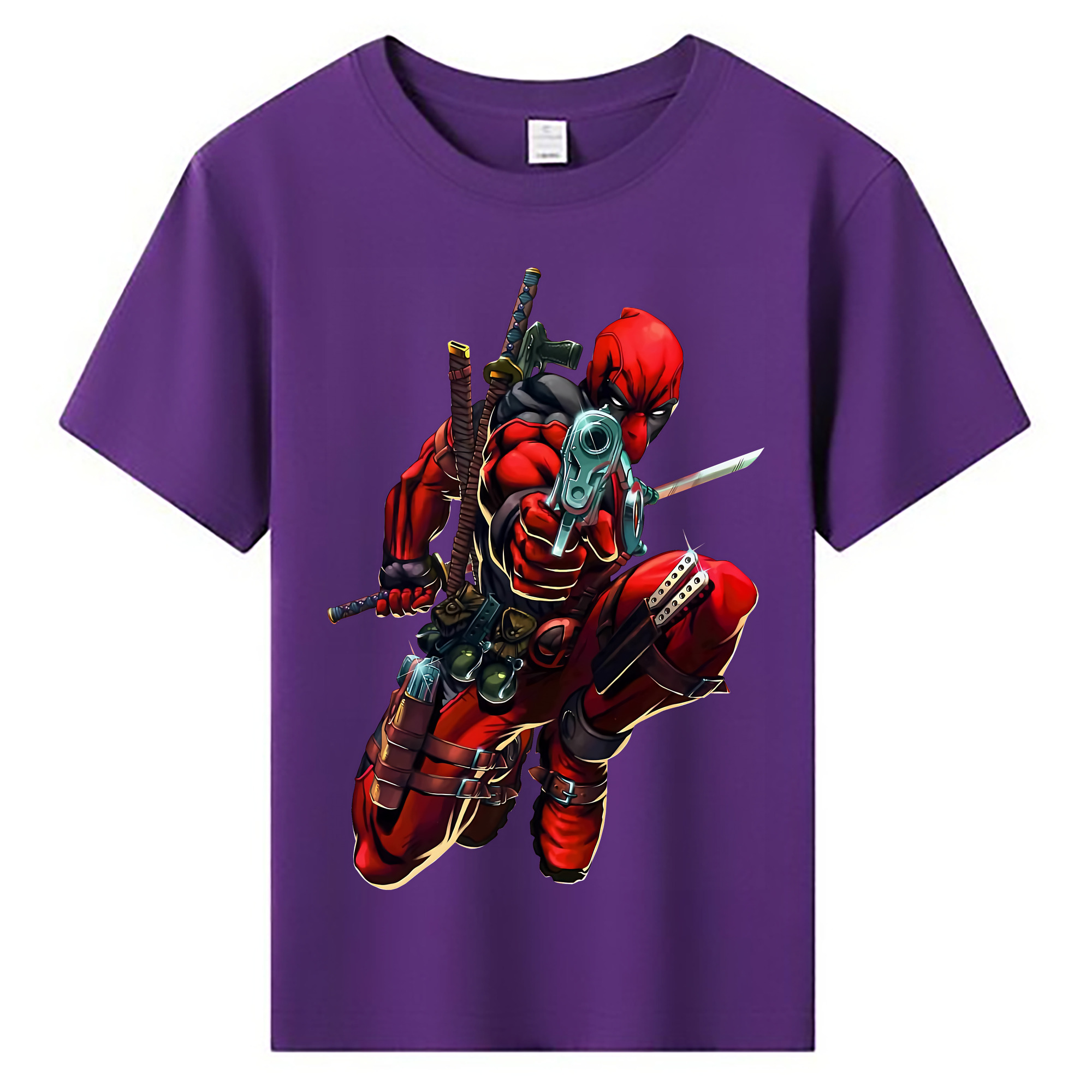 （画像用） Deadpool デッドプール 綿100％キッズTシャツ（フロントプリント）