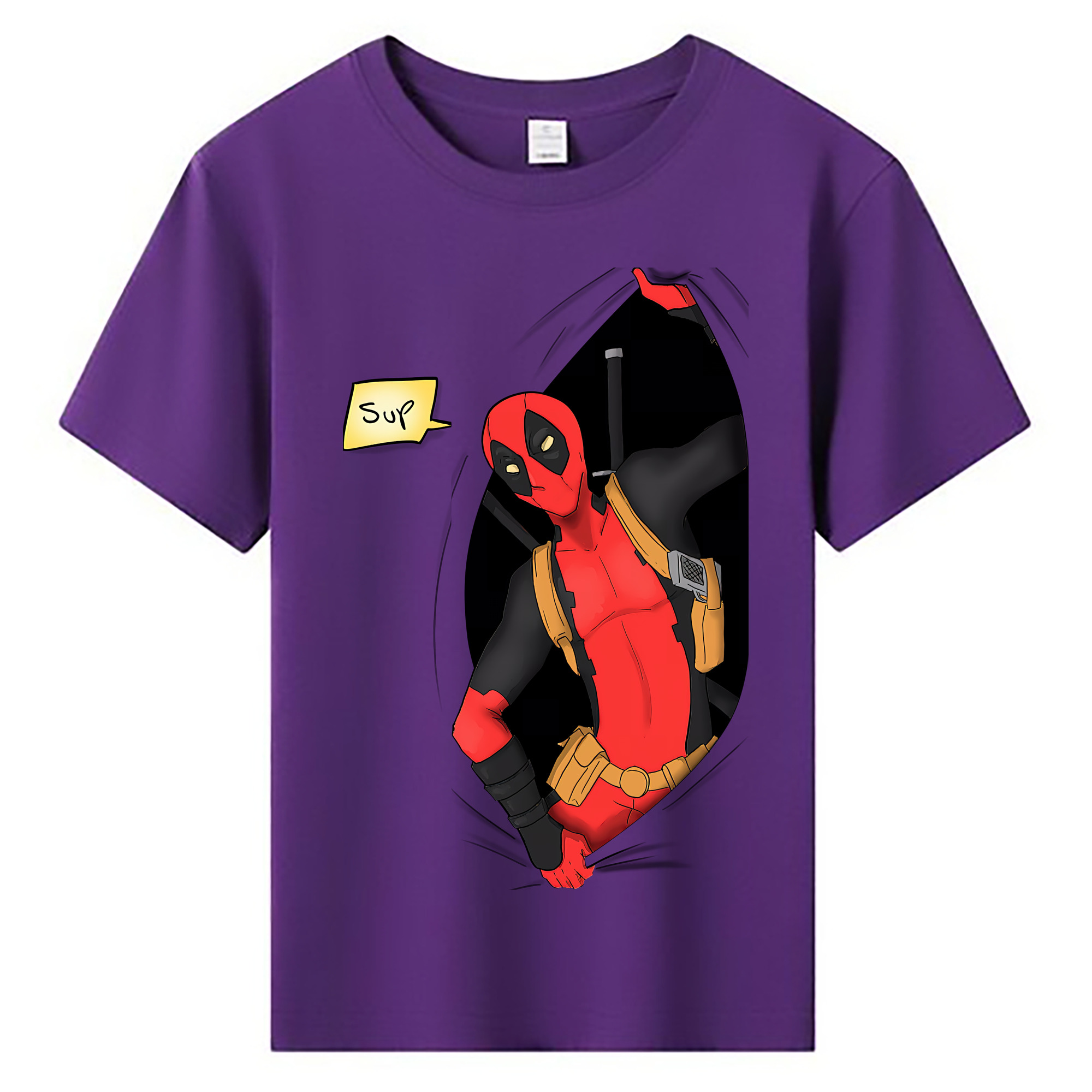 （画像用） Deadpool デッドプール 綿100％キッズTシャツ（フロントプリント）