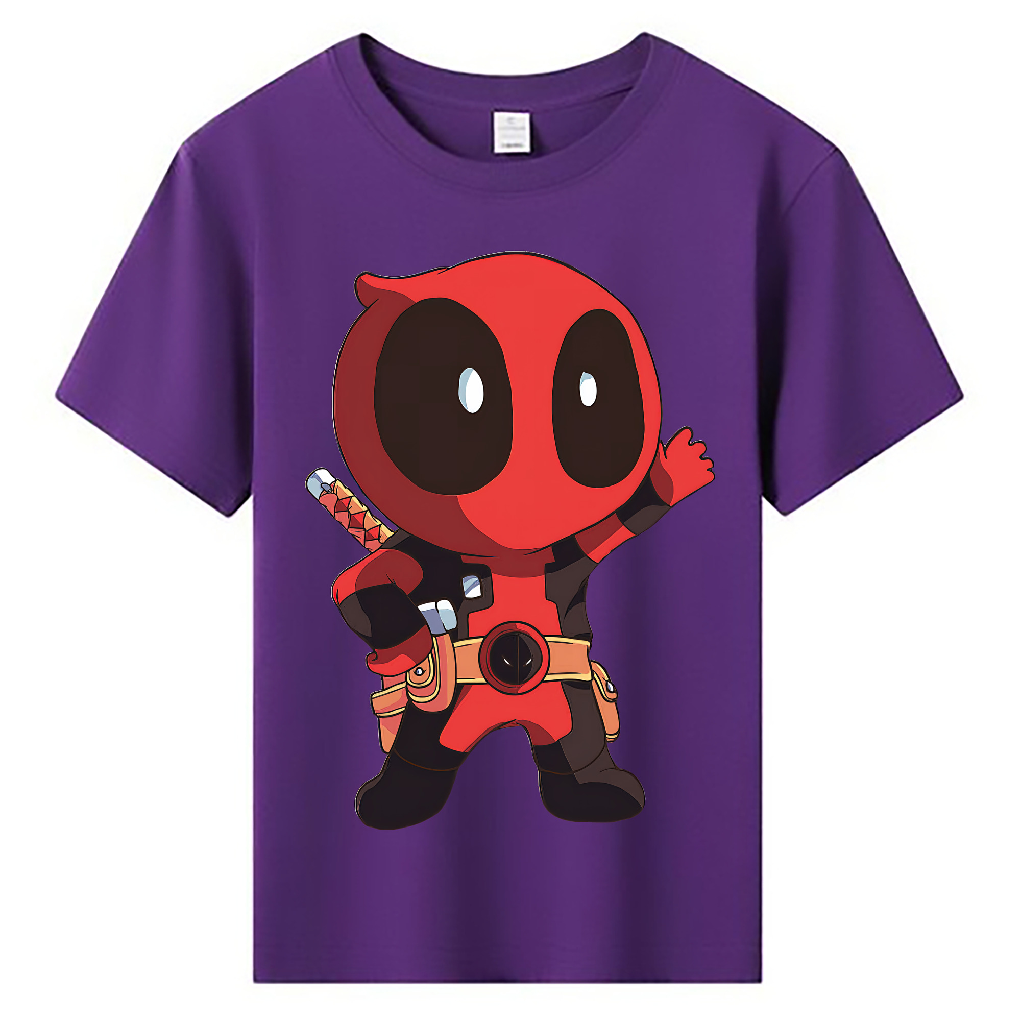 （画像用） Deadpool デッドプール 綿100％キッズTシャツ（フロントプリント）