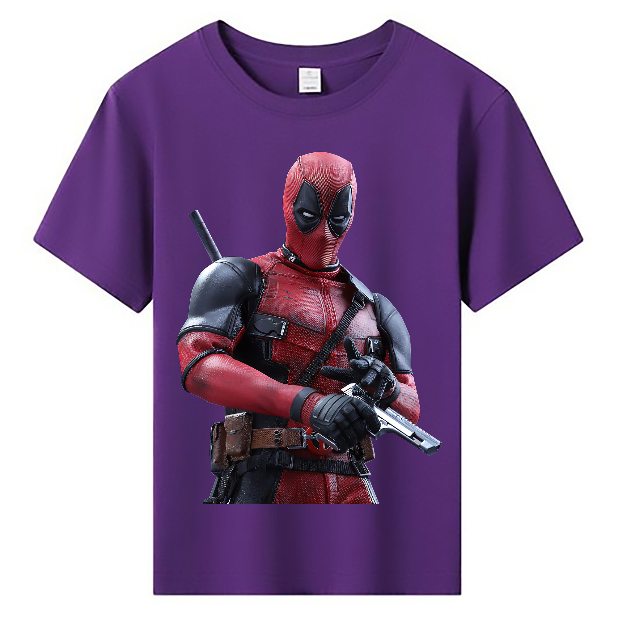 （画像用） Deadpool デッドプール 綿100％キッズTシャツ（フロントプリント）