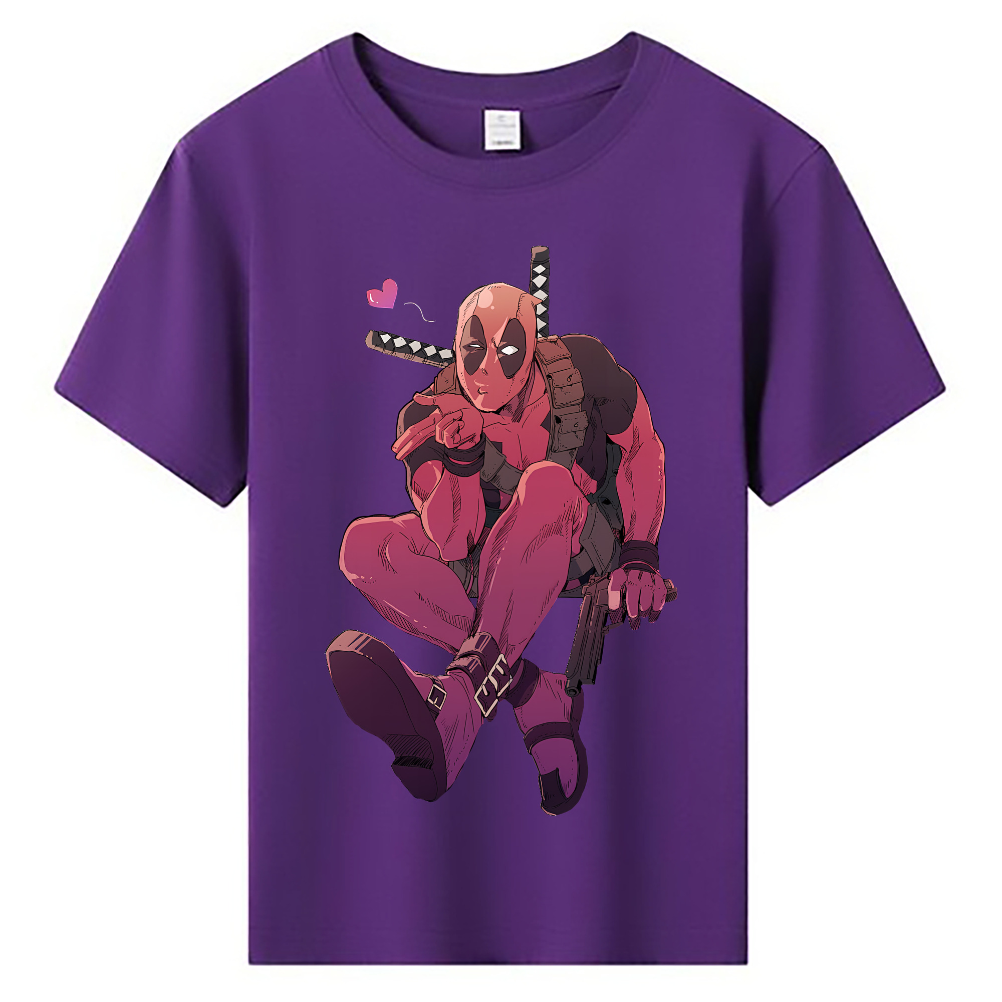 （画像用） Deadpool デッドプール 綿100％キッズTシャツ（フロントプリント）