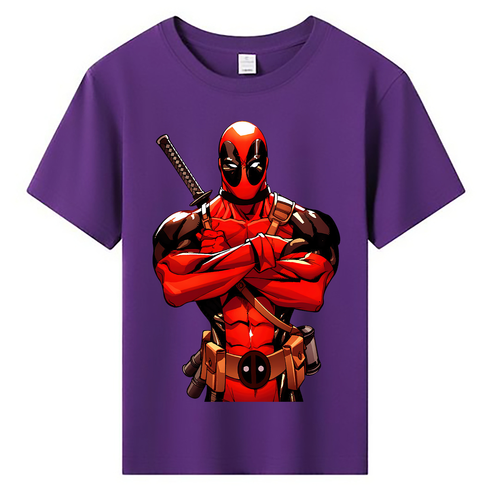 （画像用） Deadpool デッドプール 綿100％キッズTシャツ（フロントプリント）