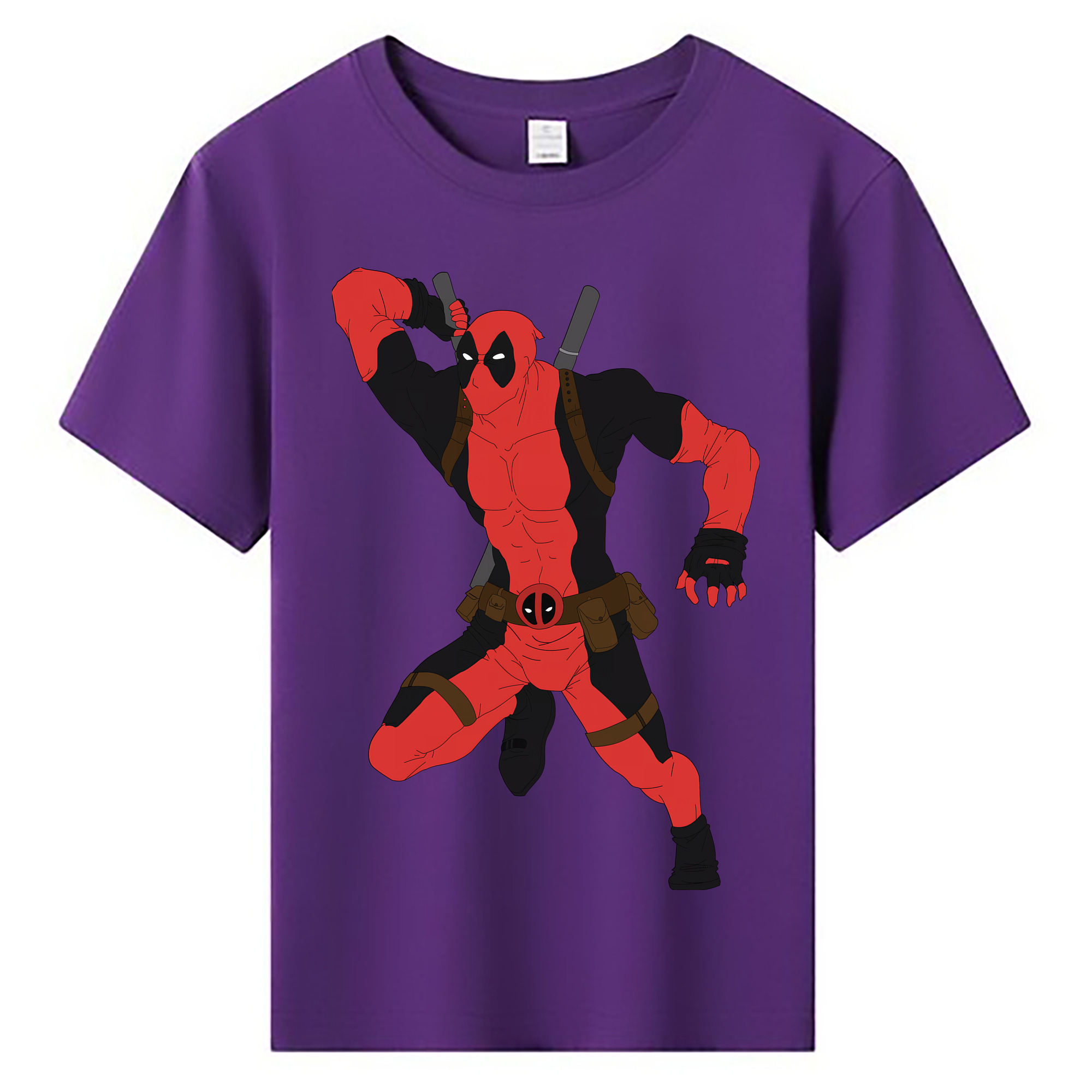 （画像用） Deadpool デッドプール 綿100％キッズTシャツ（フロントプリント）