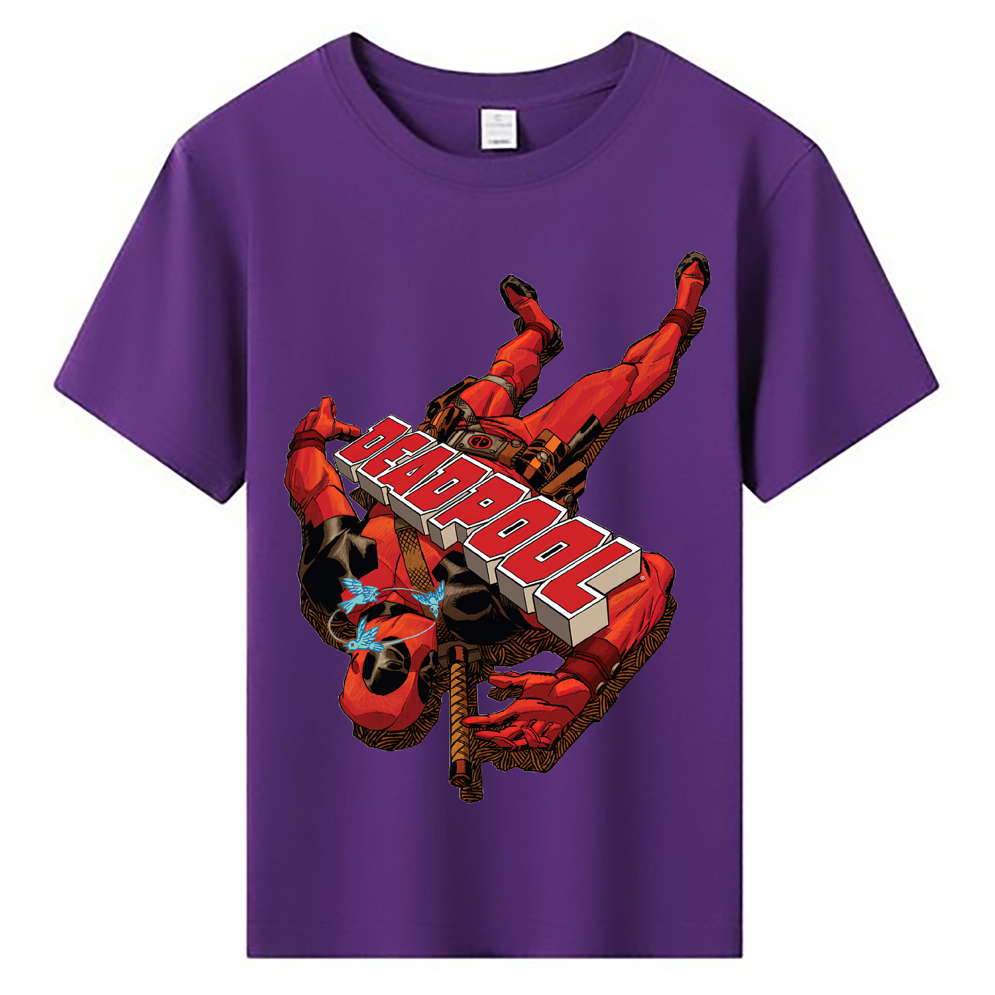 （画像用） Deadpool デッドプール 綿100％キッズTシャツ（フロントプリント）