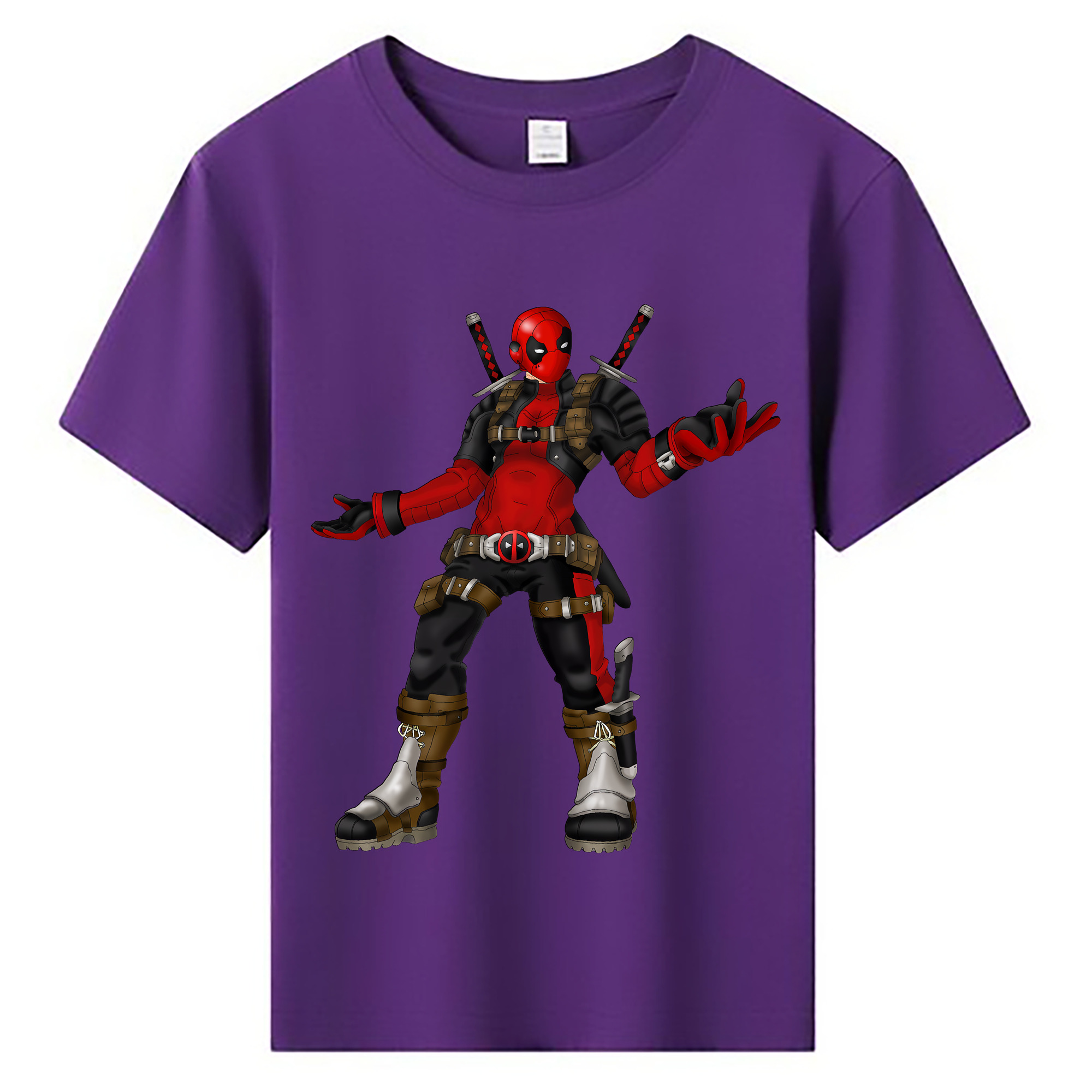 （画像用） Deadpool デッドプール 綿100％キッズTシャツ（フロントプリント）