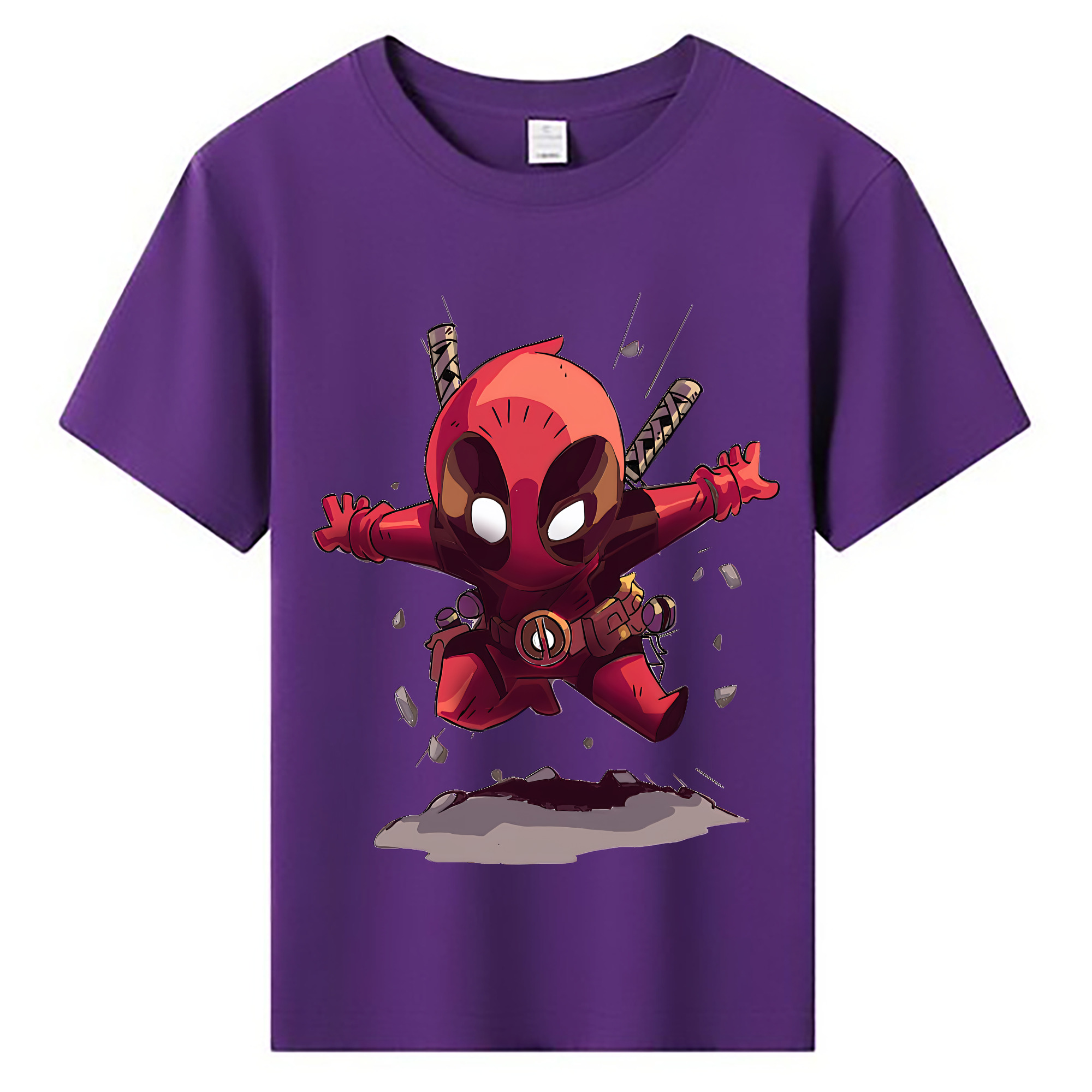 （画像用） Deadpool デッドプール 綿100％キッズTシャツ（フロントプリント）