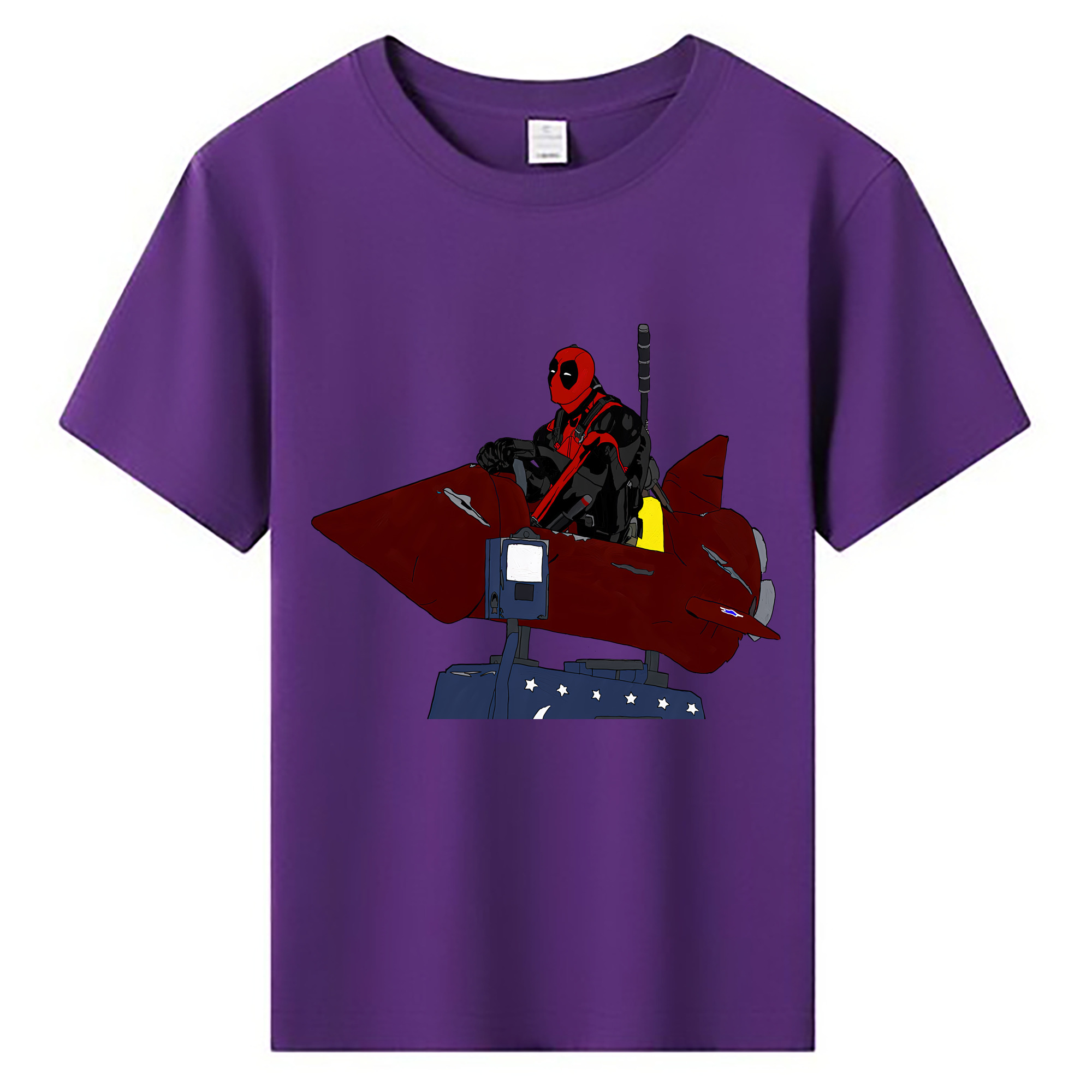 （画像用） Deadpool デッドプール 綿100％キッズTシャツ（フロントプリント）