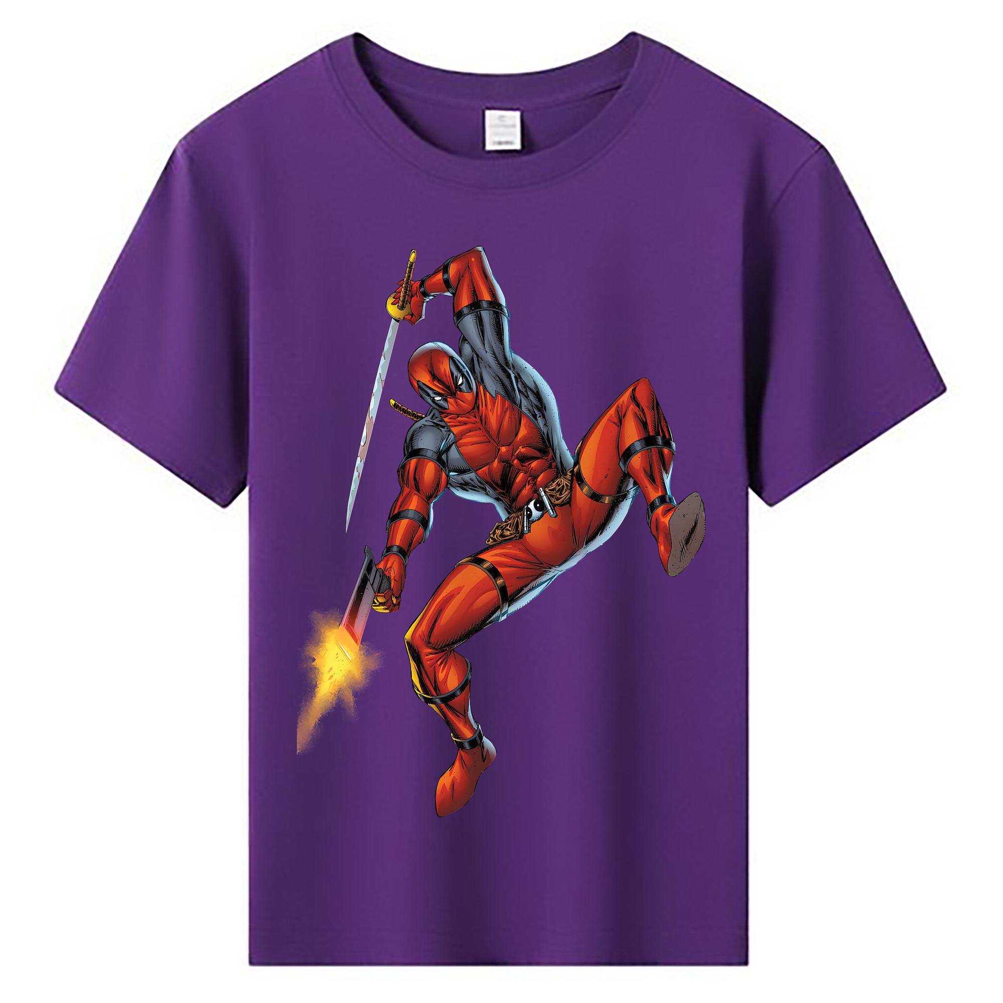 （画像用） Deadpool デッドプール 綿100％キッズTシャツ（フロントプリント）