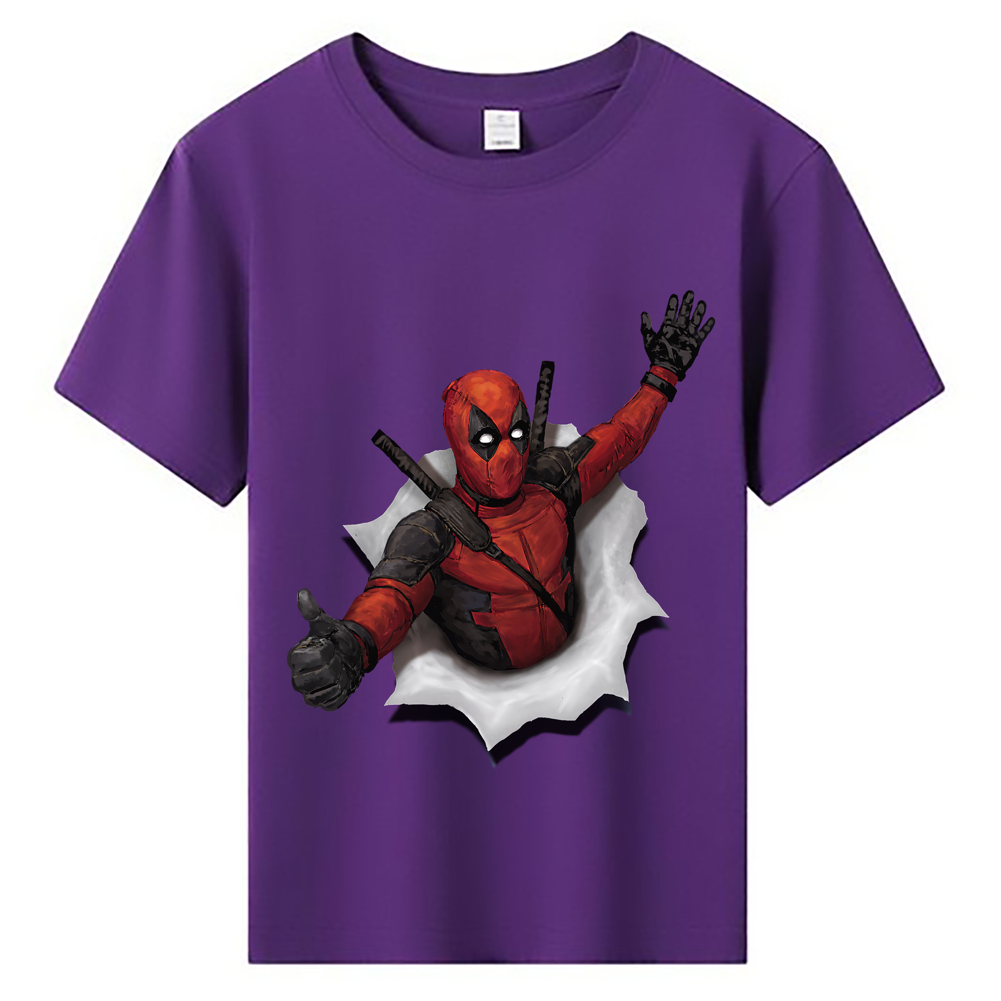 （画像用） Deadpool デッドプール 綿100％キッズTシャツ（フロントプリント）