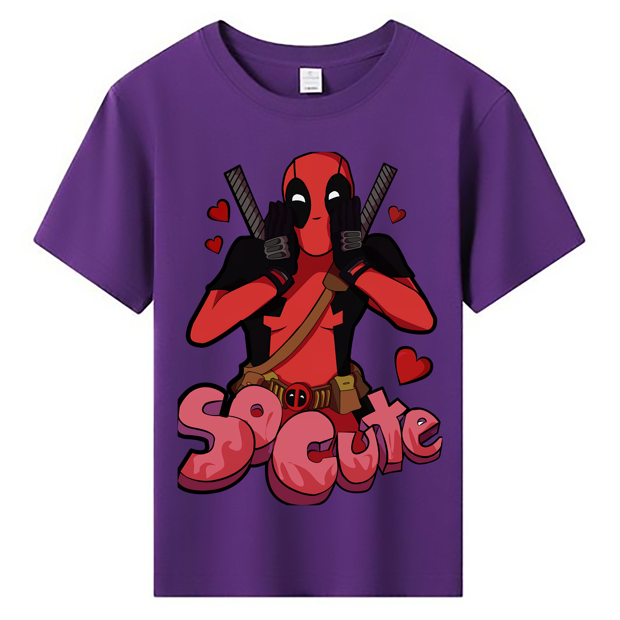 Deadpool デッドプール 綿100％キッズTシャツ（フロントプリント）
