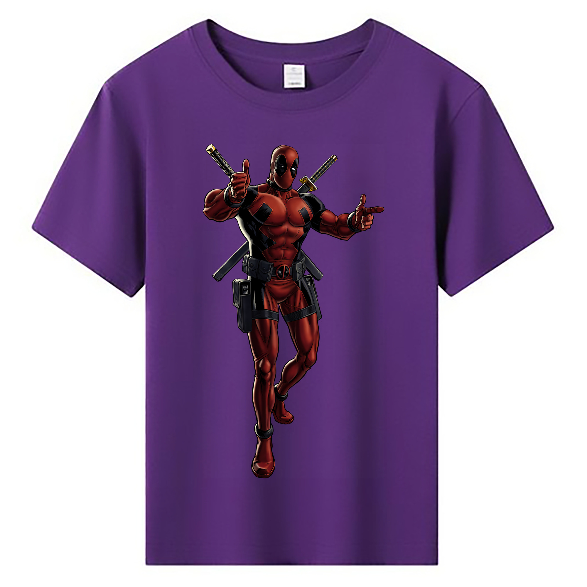 （画像用） Deadpool デッドプール 綿100％キッズTシャツ（フロントプリント）