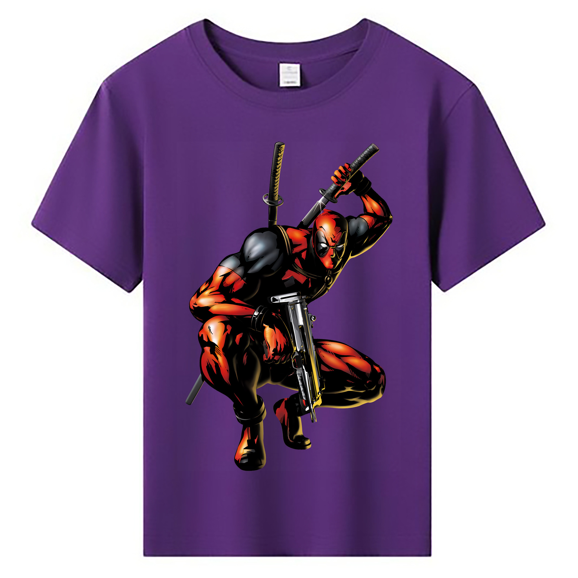 （画像用） Deadpool デッドプール 綿100％キッズTシャツ（フロントプリント）