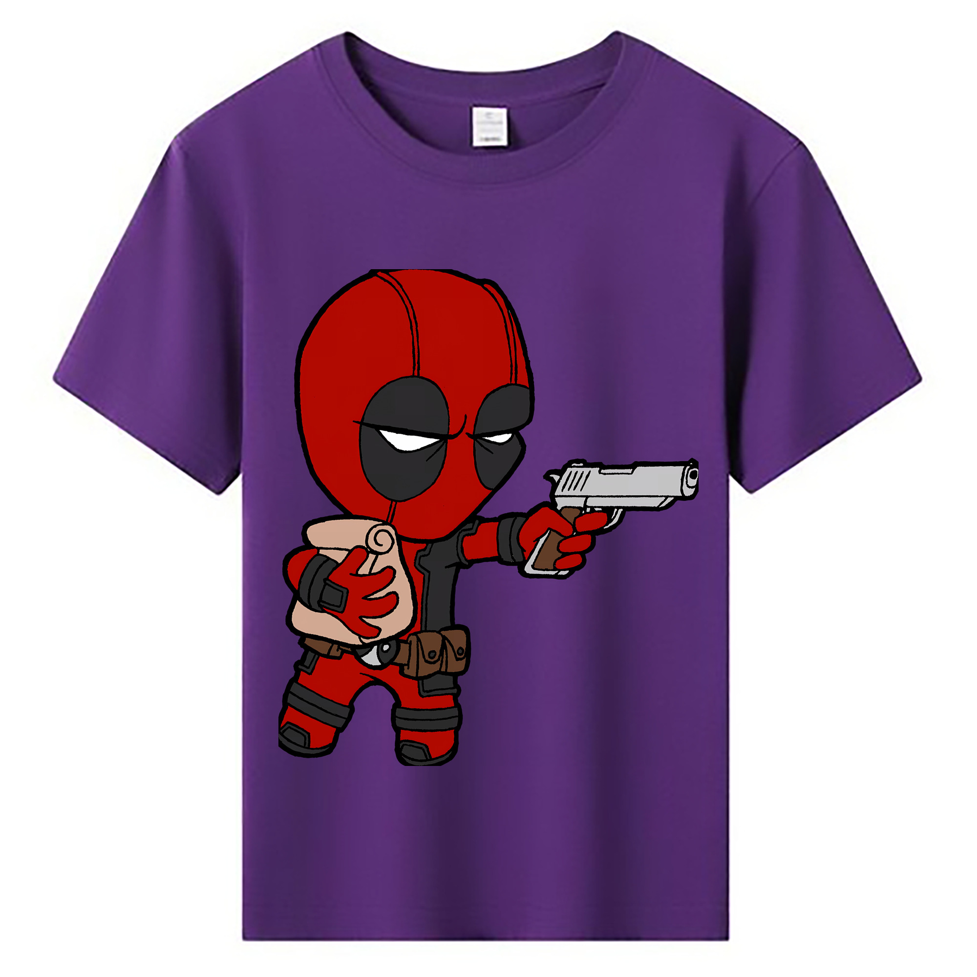 （画像用） Deadpool デッドプール 綿100％キッズTシャツ（フロントプリント）