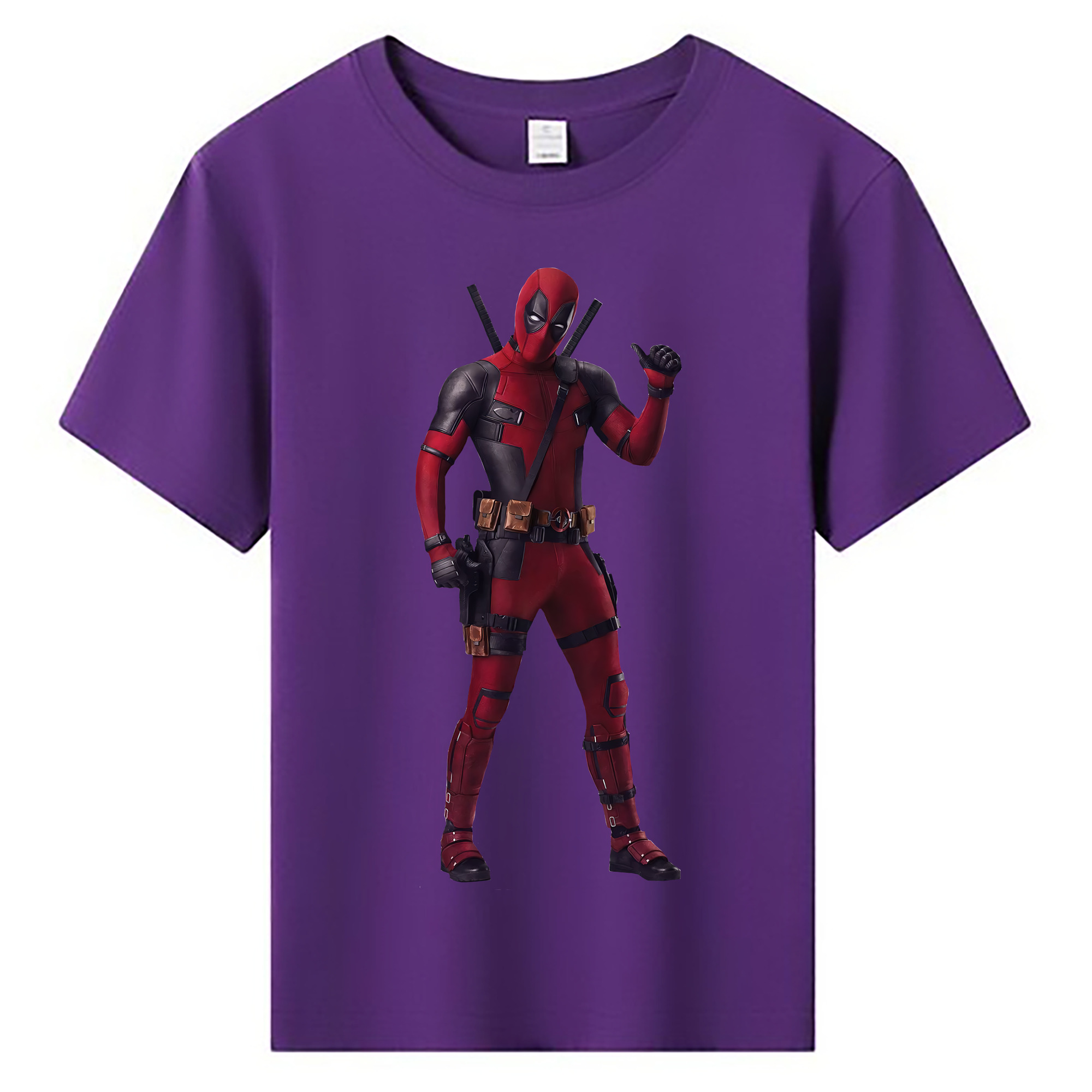 （画像用） Deadpool デッドプール 綿100％キッズTシャツ（フロントプリント）