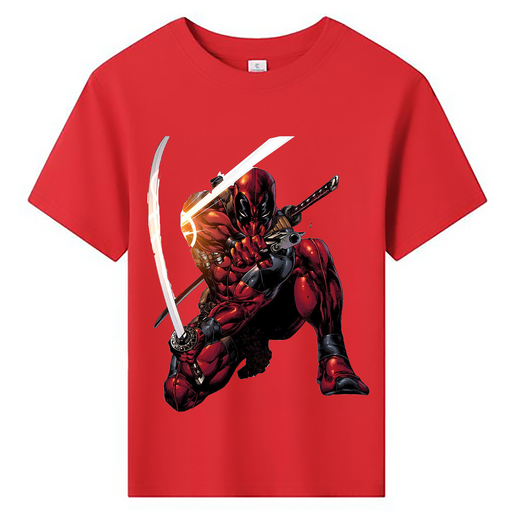 （画像用） Deadpool デッドプール 綿100％キッズTシャツ（フロントプリント）
